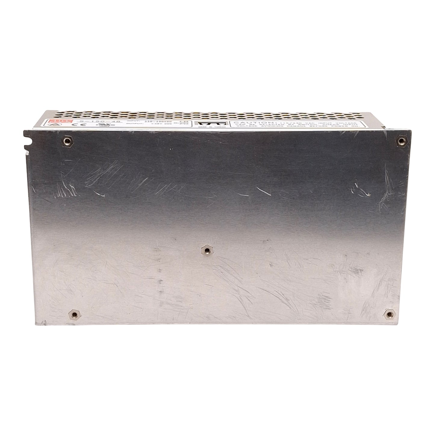 Used Mean Well S-150-48 Power Supply, 150W, 48VDC 3.2A Out, 115/230VAC 3.2/1.6A In