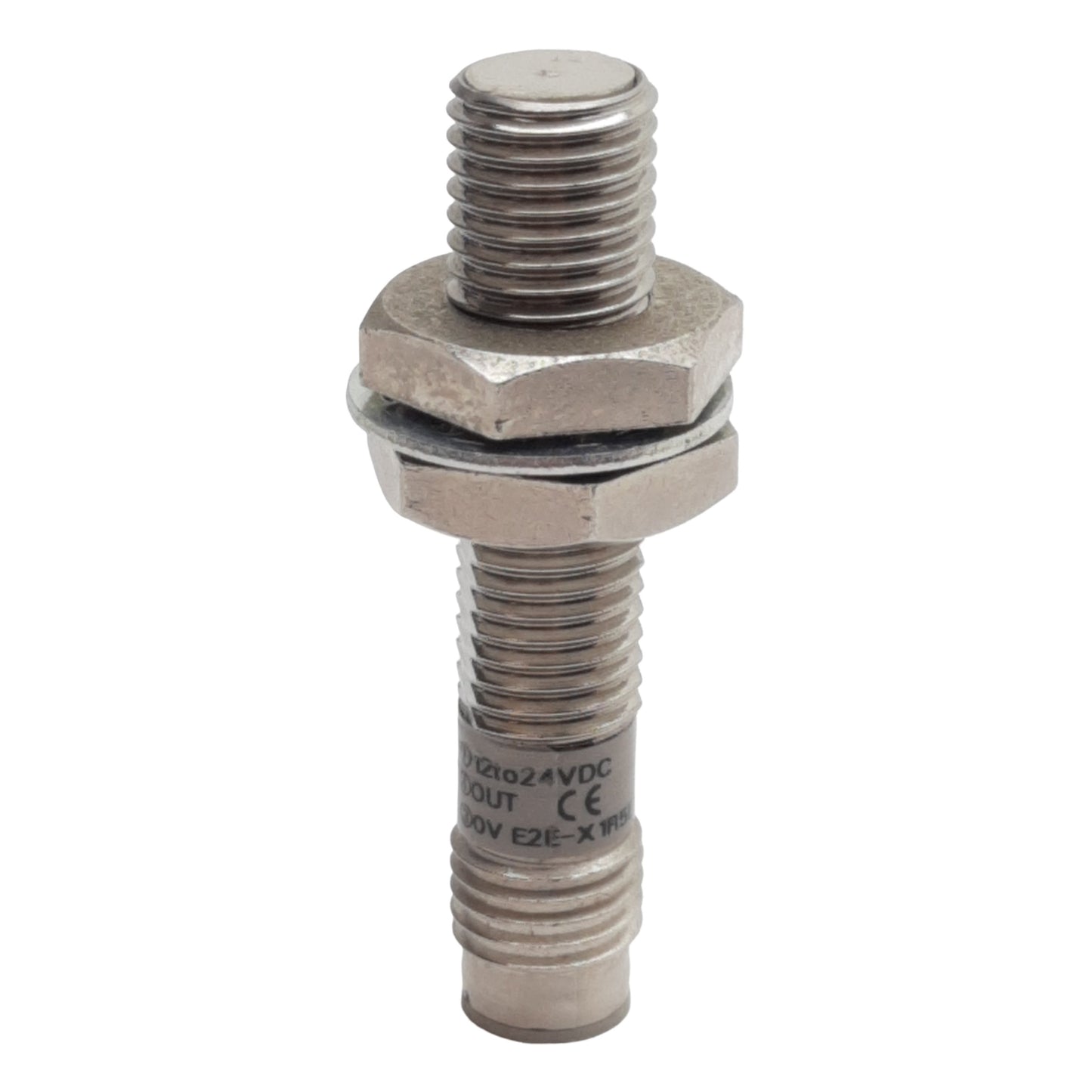 Used Omron E2E-X1R5E1-M3 Proximity Sensor, NPN N.O., 1.5mm Range, 12-24VDC, 4-Pin M8