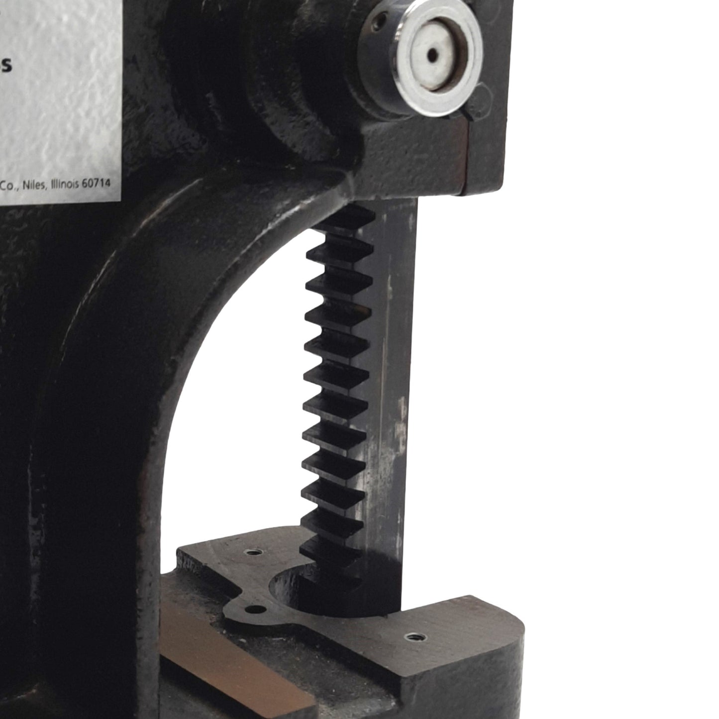 Used Dayton 4Z328A Toothed Pinion Arbor Press, 8in Swing, 1 Ton Capacity, *No Anvil*