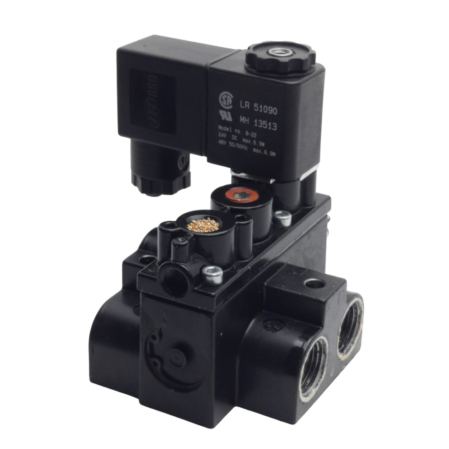 Used Ingersoll Aro A213SS-024-D-G Solenoid Valve 4/2 Way Spring Return, 24VDC Coil