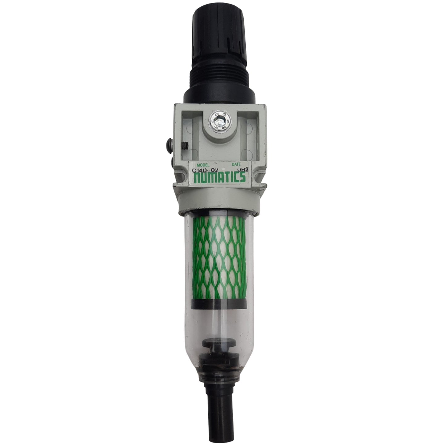 Used Numatics C14D-02 Pneumatic Filter / Regulator, 150PSIG Max, 1/4" NPT, 20SCFM