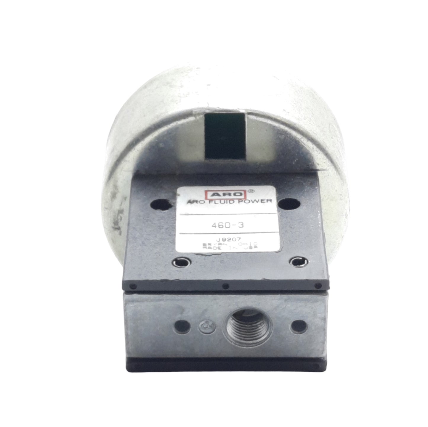 Used Aro Fluid Power 460-3 Pneumatic Pushbutton 3/2-Way, 1/8in NPT 30-150psi w/ Guard