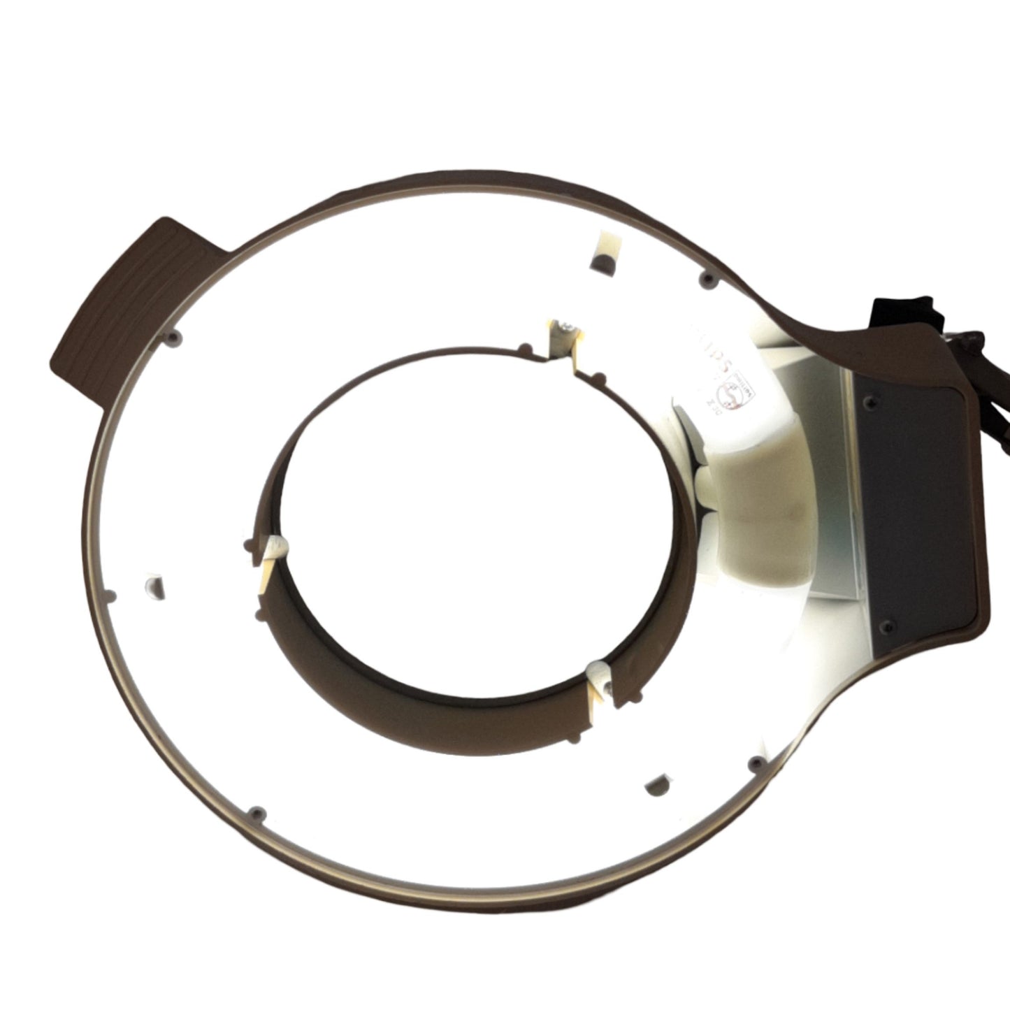Used Fostoria 24-906-00 Articulating Illuminated Magnifier 120VAC, Desk Mount