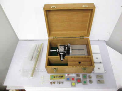 Used High Precision Proximity Switch Testing Rig with Various Metal Samples and Case