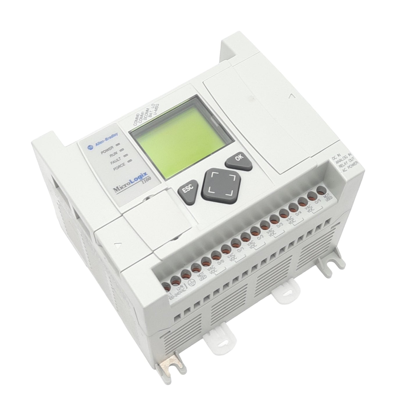 Used Allen Bradley 1763-L16BWA MicroLogix 1100 Controller, 16-Point, 100-240VAC