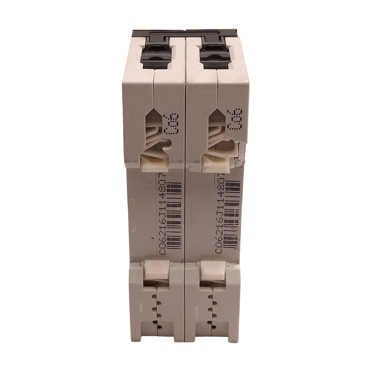 Used Siemens 5SY6206-7 Circuit Breaker, 2-Pole, 6A 400VAC, C-Curve, DIN Rail