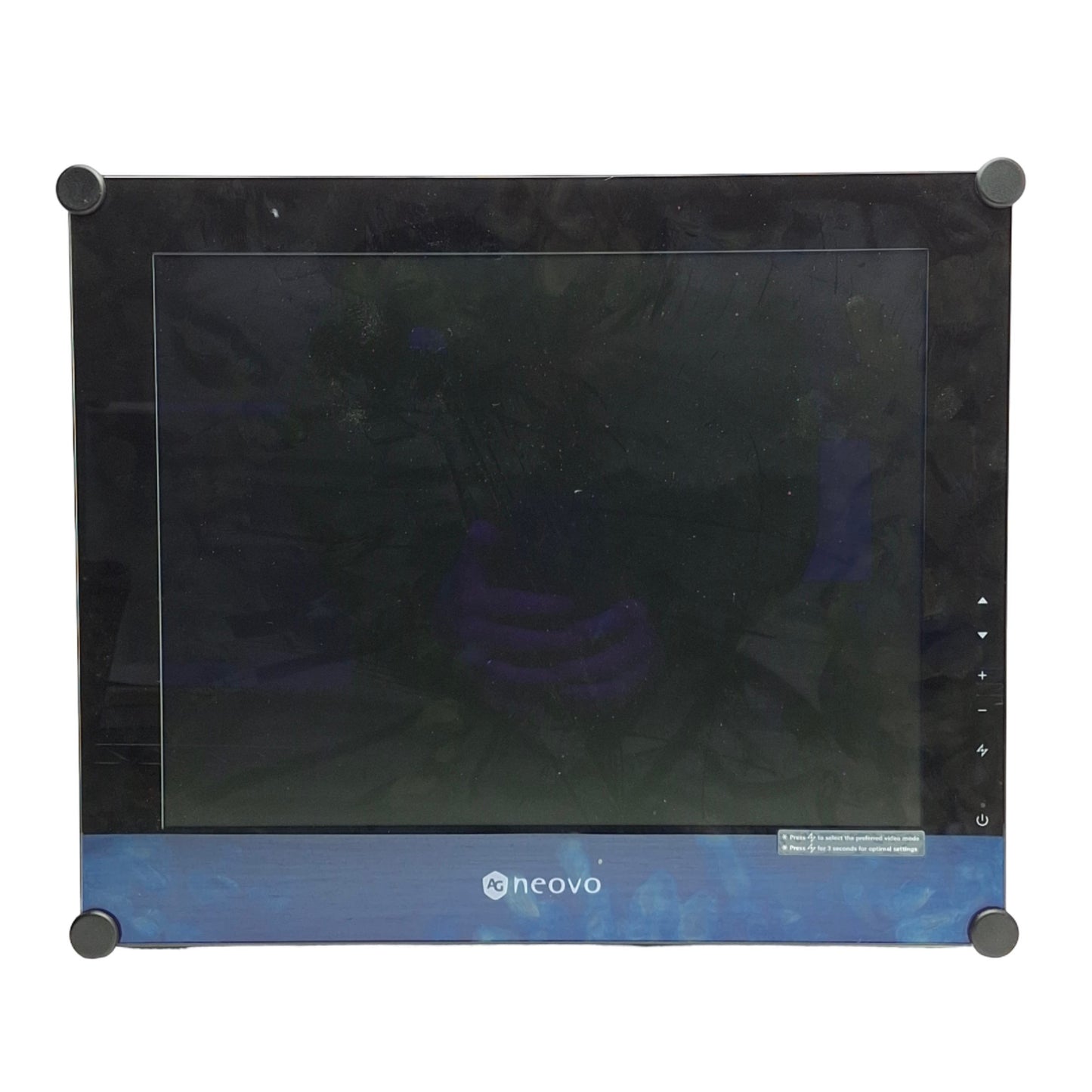 Used Neovo P1X15HV0E11-A3 LCD Monitor 12VDC, DVI-D/VGA/S-Video & RCA-Yellow, 15inch