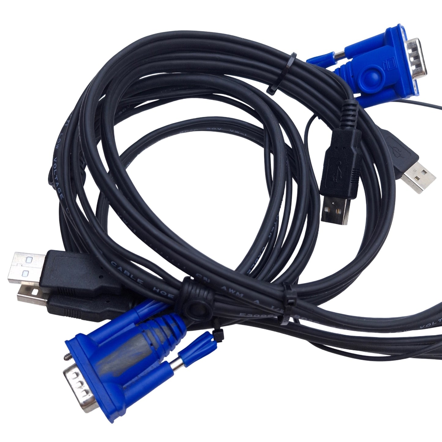 Used Lot of 2 IOGEAR GCS22U 2-Port USB KVM Switch with Cables and Remote 2048x1536