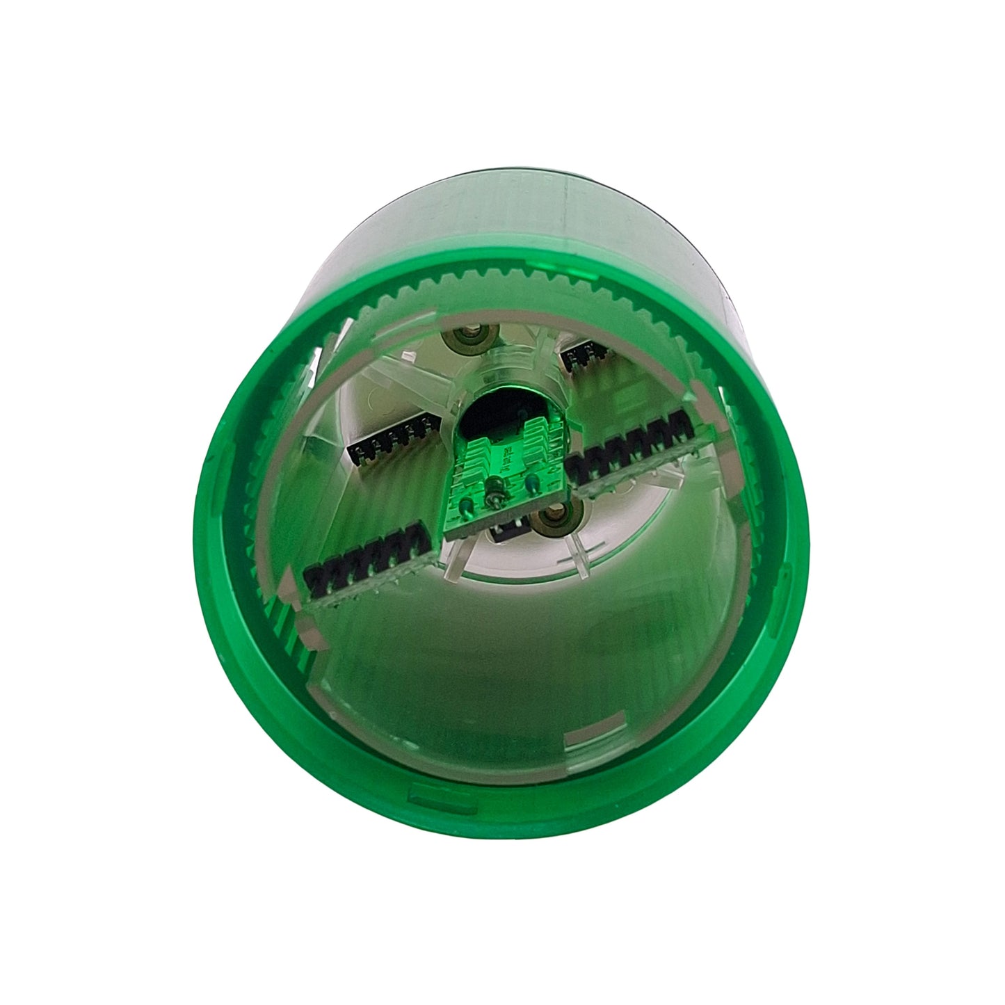 Used Cutler-Hammer E26B3V2 LED Tower Stacklight, Green, Incandescent, 24VDC Lamp