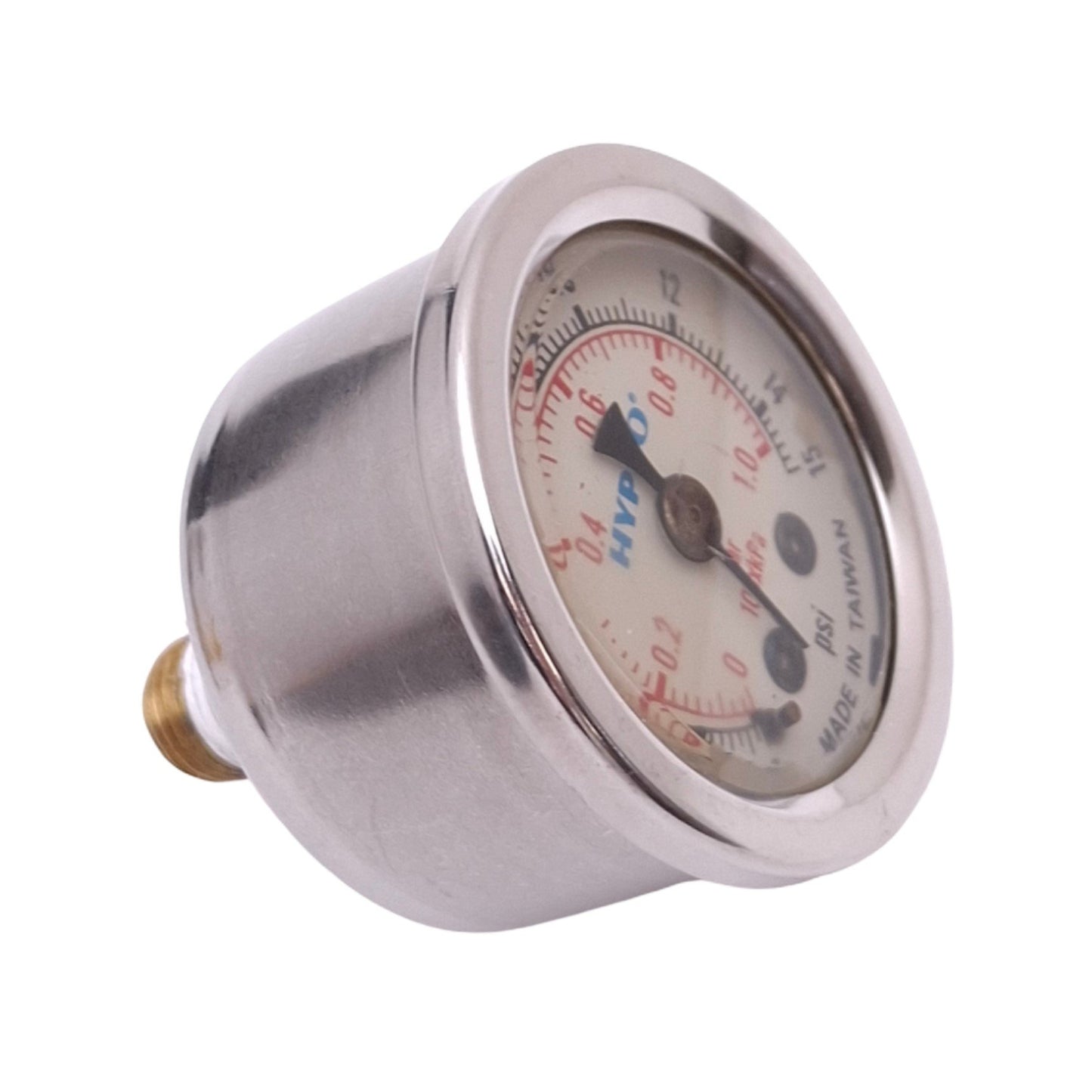 Used HYPRO 1540FG01B100 Pneumatic Gauge, 0-15psi, 0-1.0bar, 1-1/2in Face, 1/8in NPT