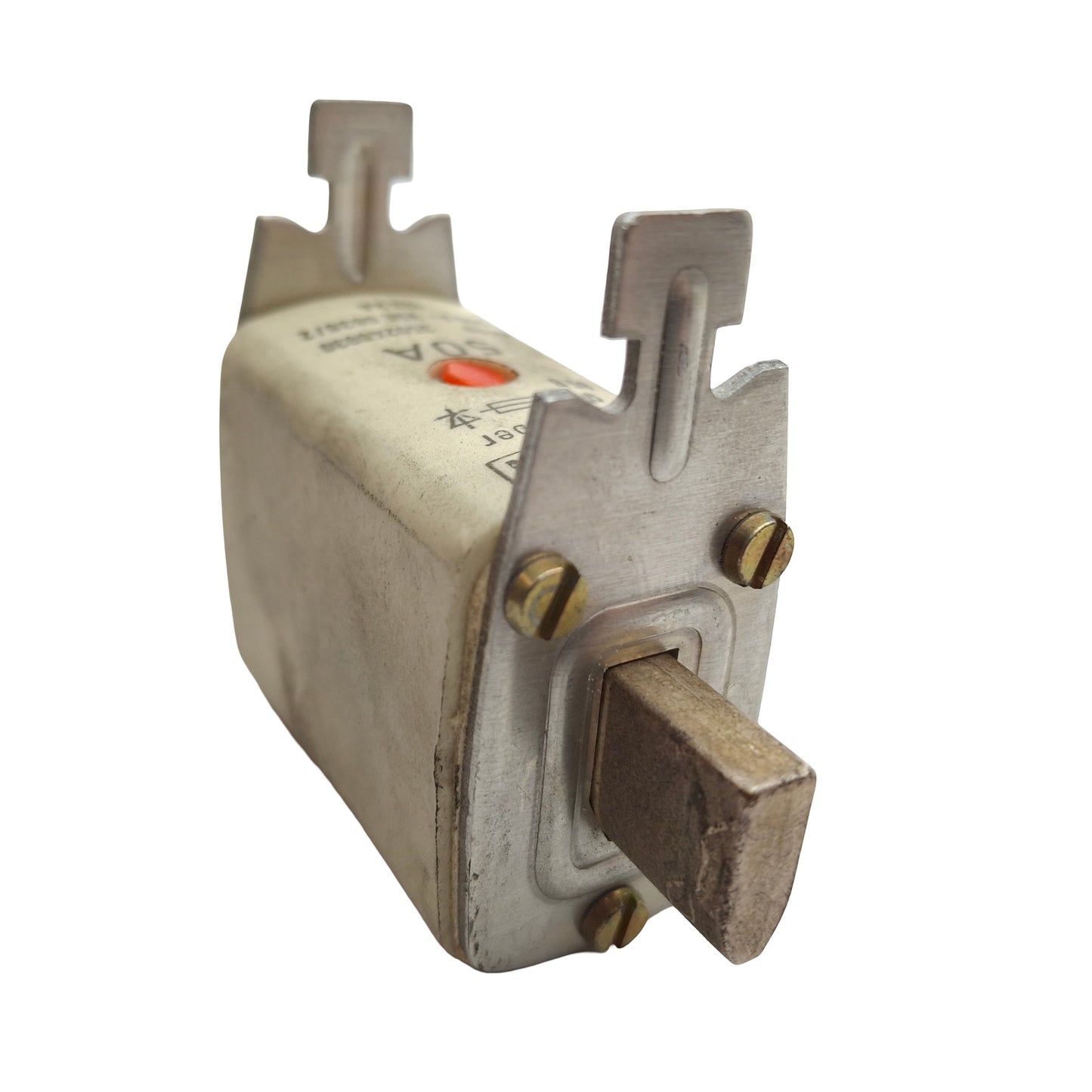 Used Lot of 3 Efen 350240030 Box Style Fuse, 50AMP, 500VAC, 440VDC