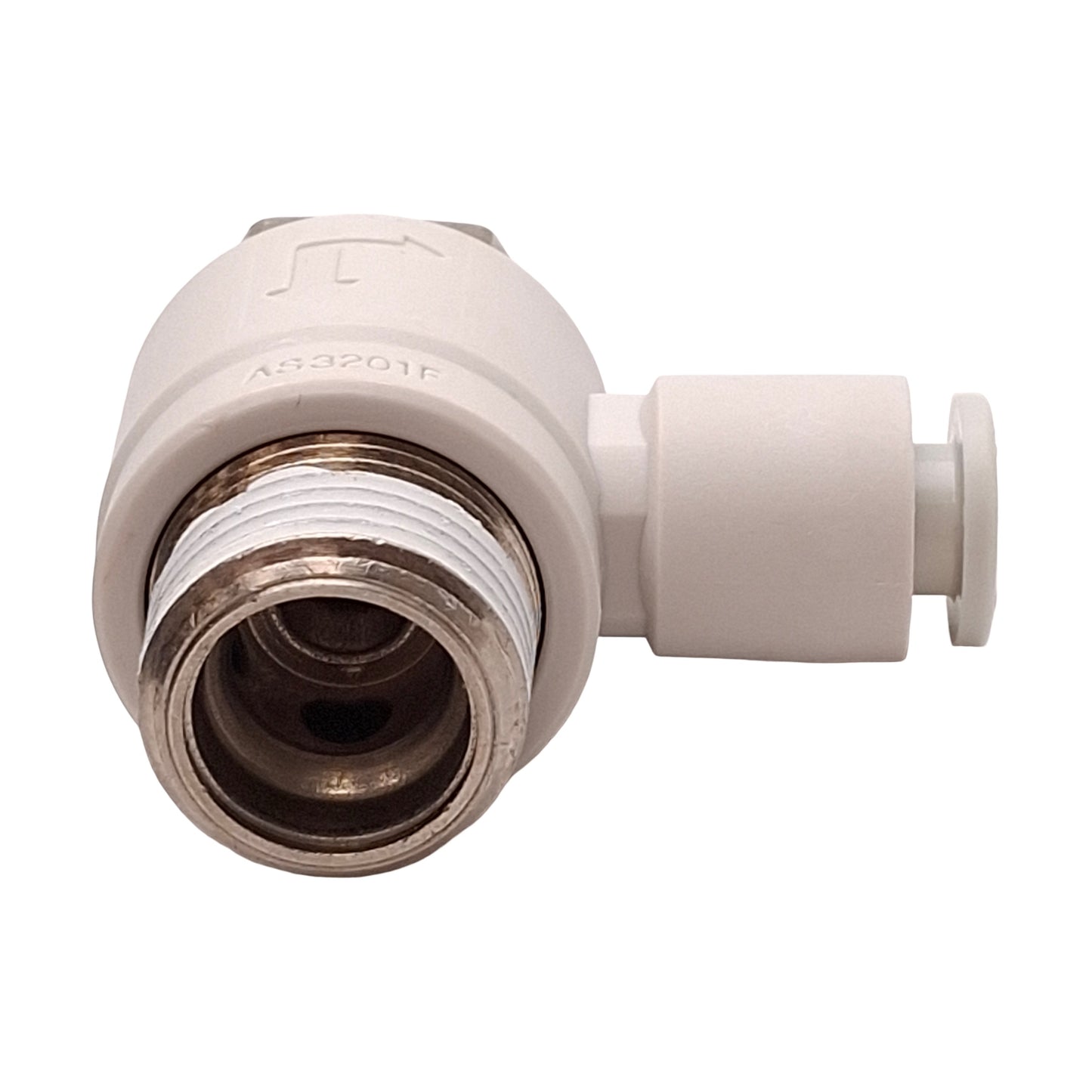 New – Open box Lot of 3 SMC AS3201F-04-06S Speed Control Fitting, 1.0MPa, ø6mm One-Touch, R3/8