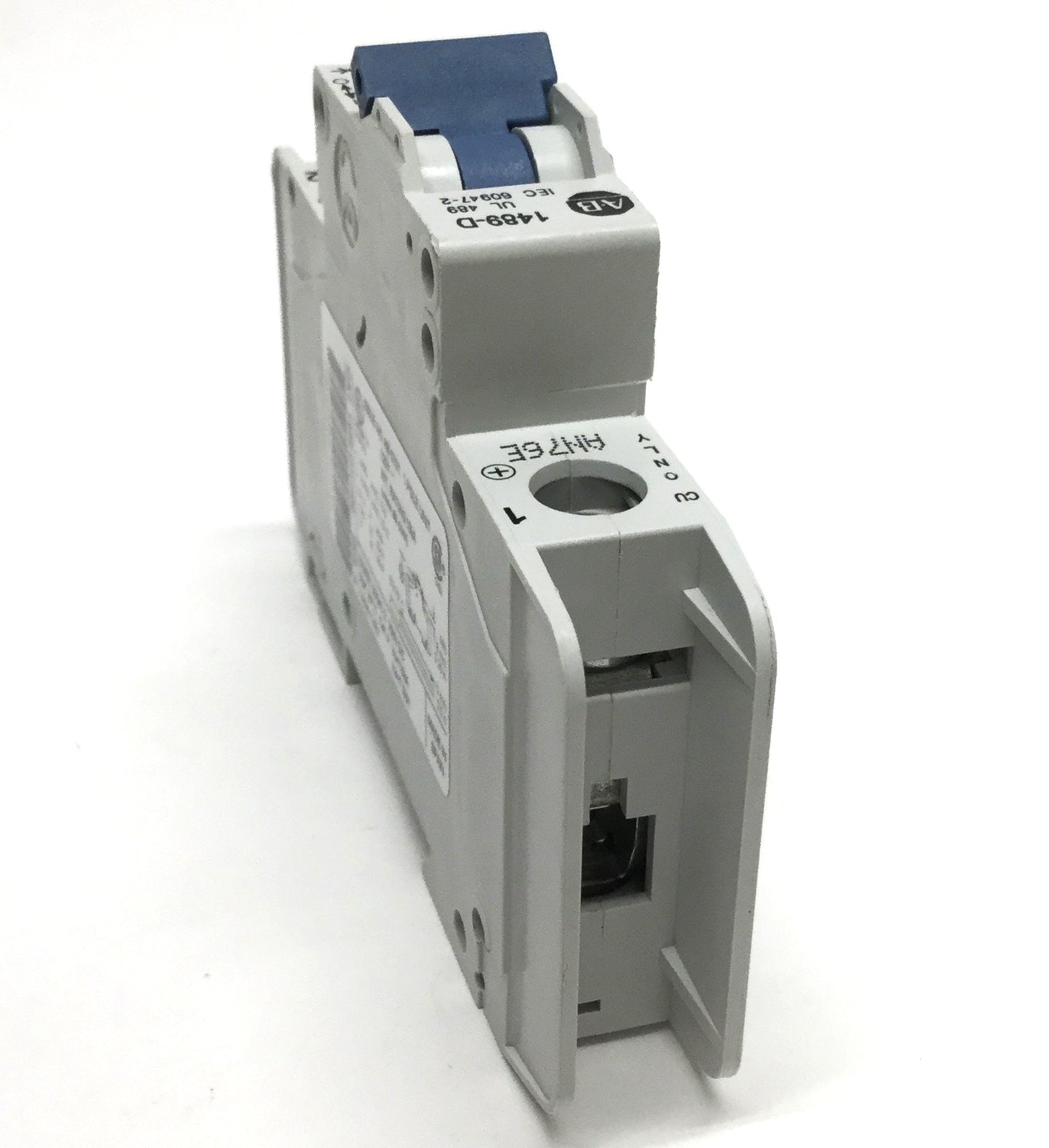 New – Open box Allen Bradley 1489-D1C200 Circuit Breaker, 1-Pole, 20A, C-Curve, 125/250VDC