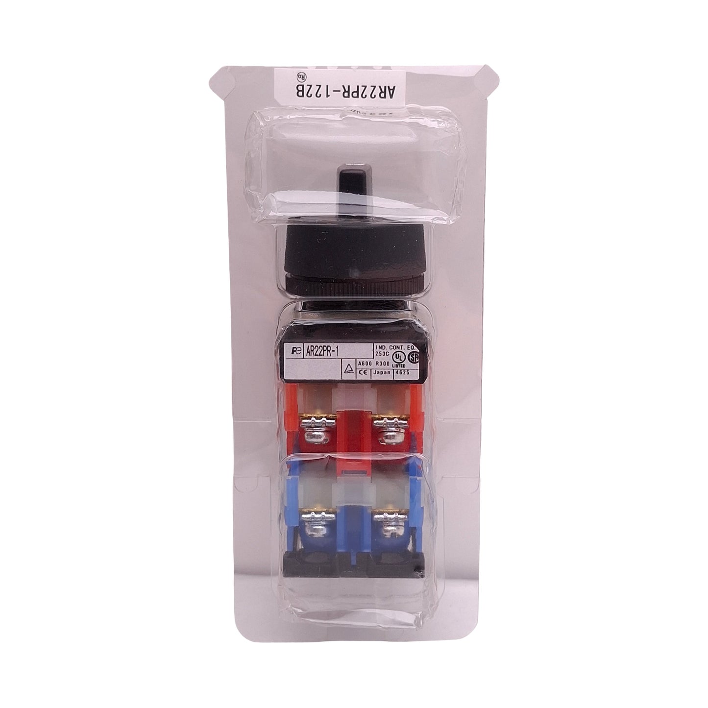 New Fuji Electric AR22PR-122B Selector Switch, 2NO/2NC 600VAC 10A, ø22mm, 3-Position