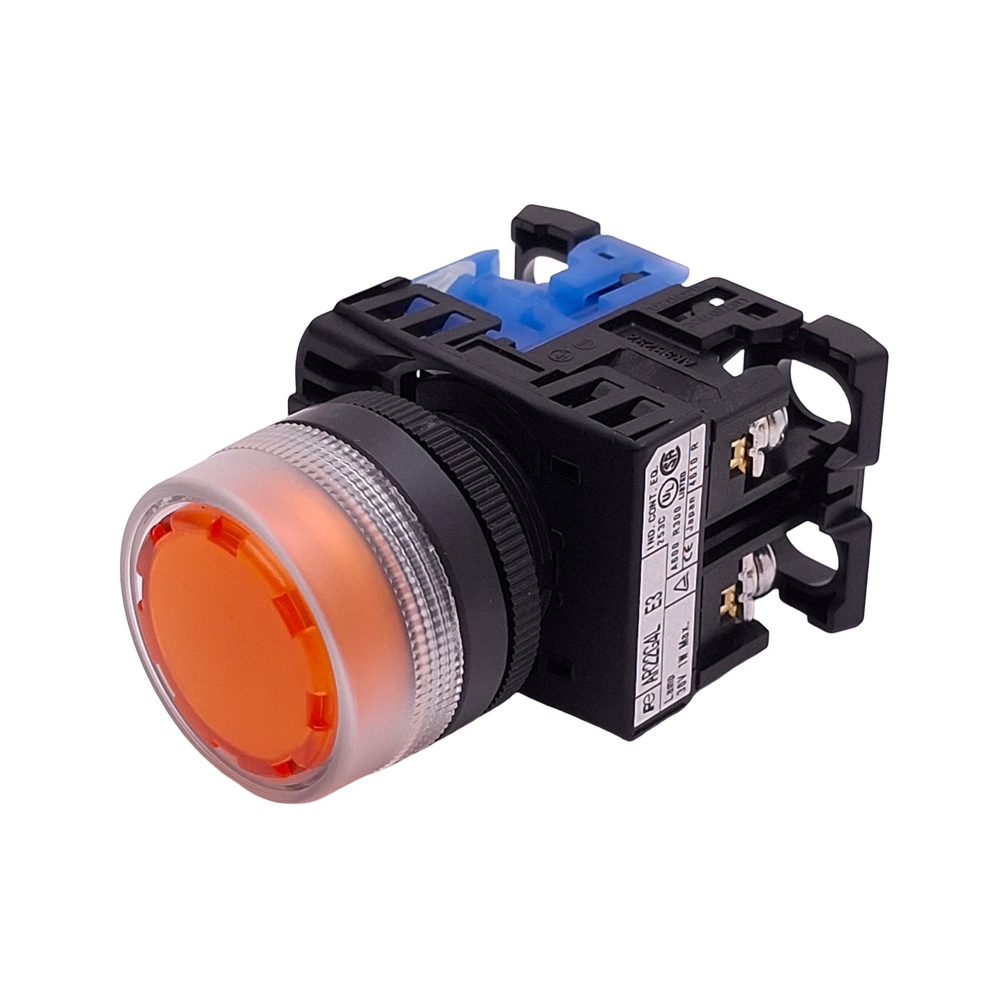 New Fuji Electric AR22G4L-10E3A Illuminated Pushbutton, Amber, 1NO, 600VAC 10A, 22mm