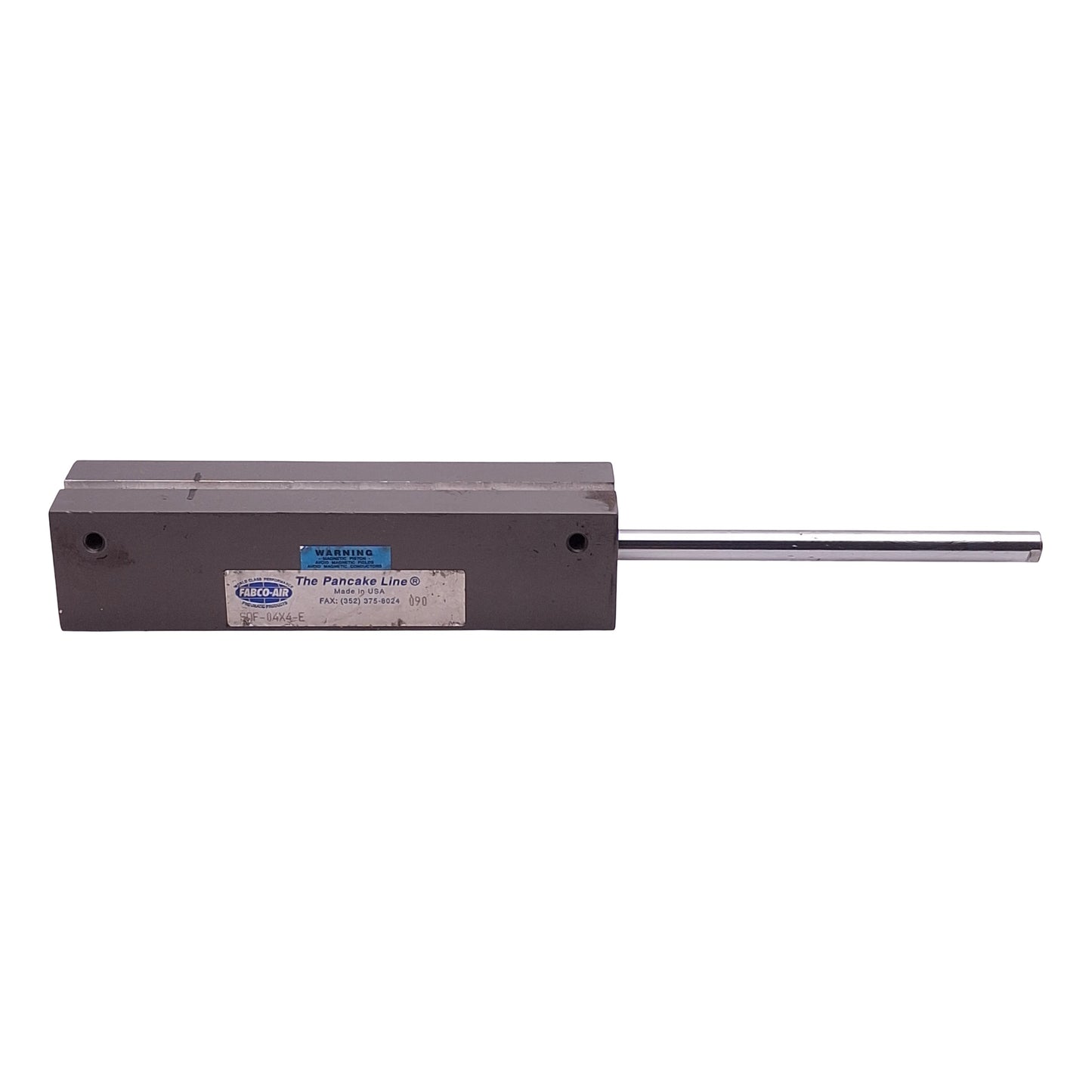 Used Fabco-Air SQF-04X4-E Pneumatic Cylinder, ø3/4in Bore, 4in Stroke, #10-32, 150psi