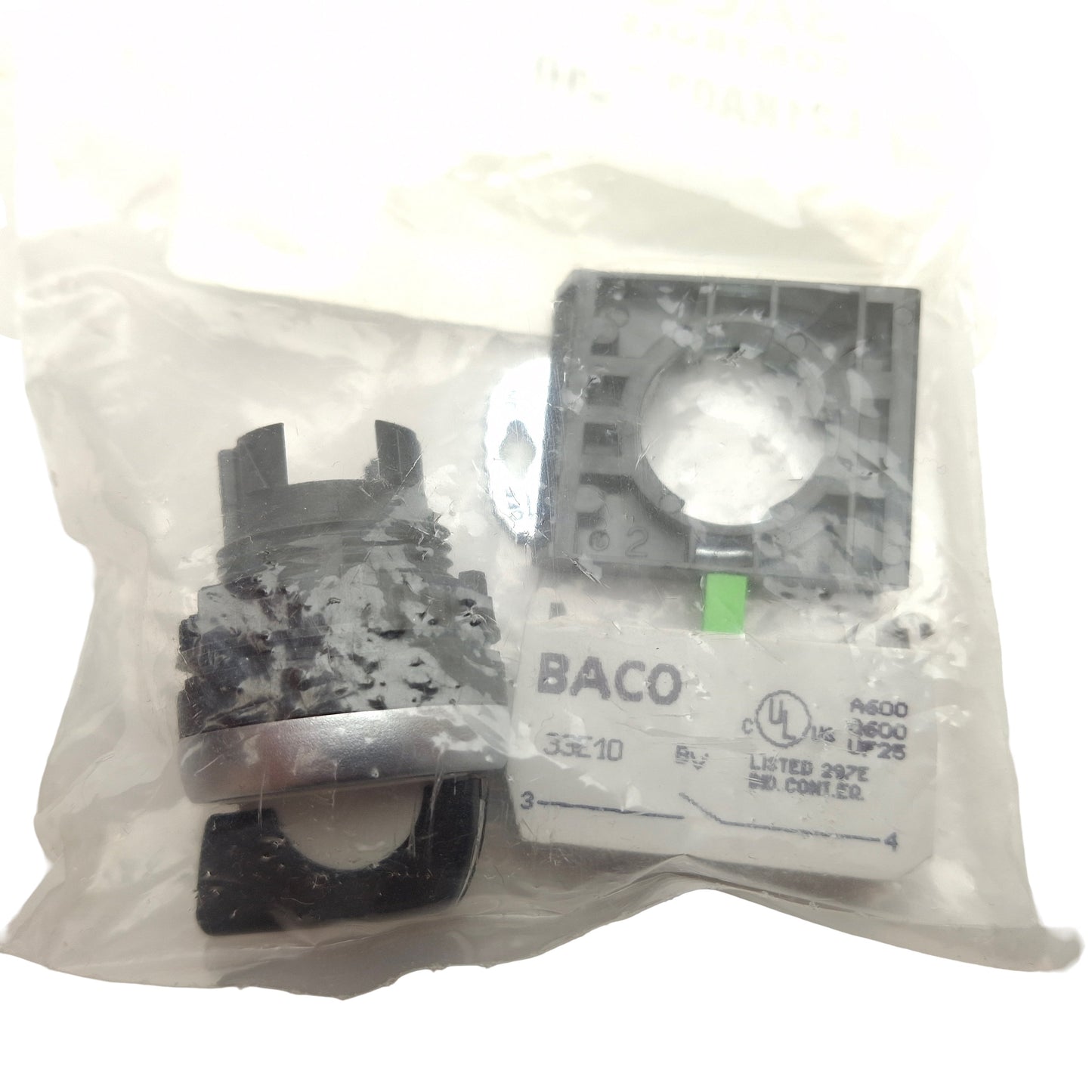 New Baco L21KA03-3E10 Non-Illuminated 2 Position Selector Switch, 1NO, ø22mm