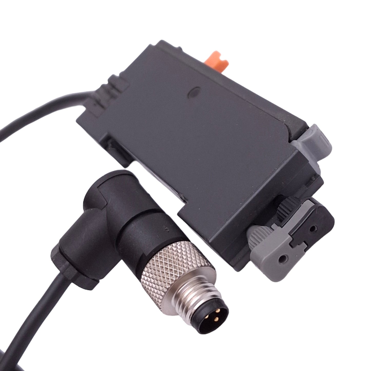 Used SunX FX-412 NAVI Digital Fiber Optic Sensor Amplifier, NPN, 12-24VDC, M8 3-Pin