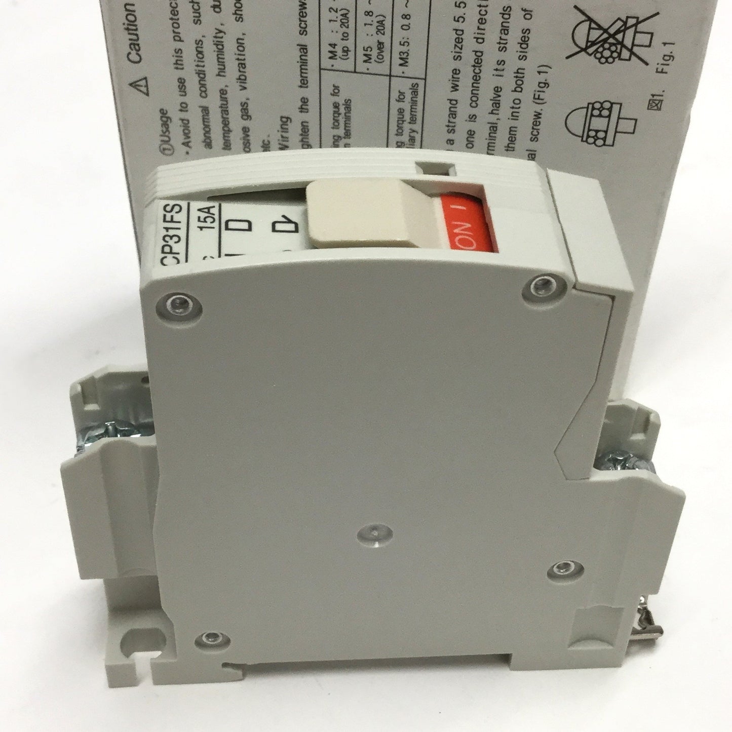 New Fuji CP31FS/15D Circuit Breaker 1-Pole, Long Trip w/Inertia Delay 15A, 240VAC