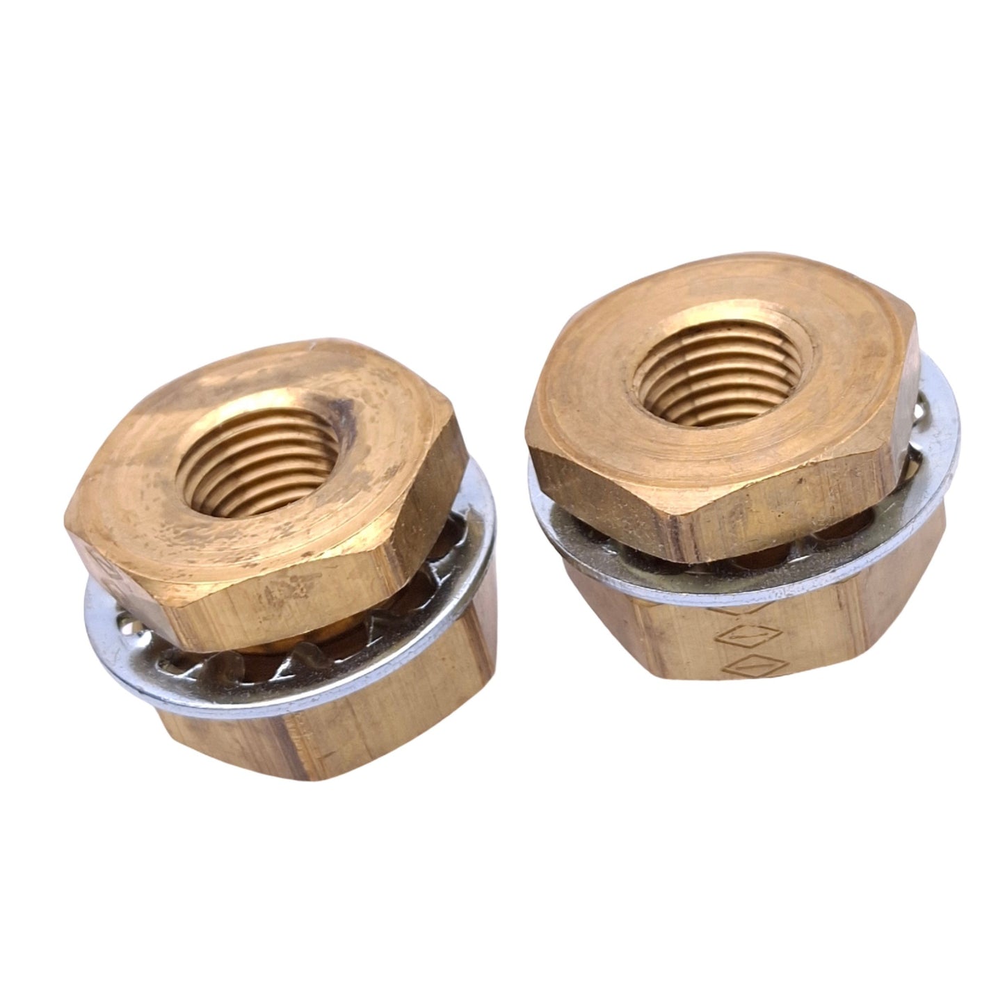 New Lot of 2 Imperial Eastman 129B04X15 Brass Pipe Bulk Head Adapters, 1/4in NPT