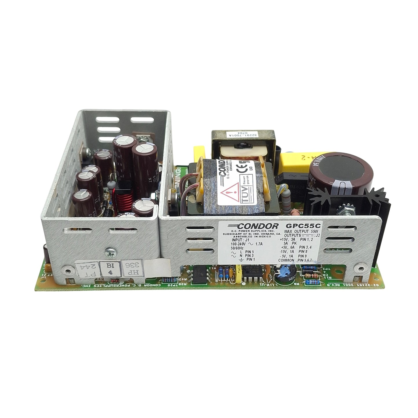 New SL Power Electronics GPC55C Power Supply 100-240VAC In, ±5/±15VDC 55W 4-Outputs
