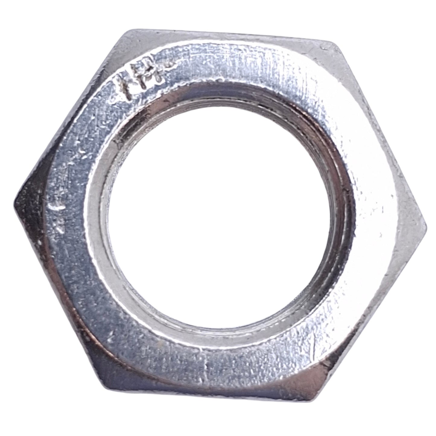 New – Open box Lot of 15 Stainless Steel Jam Nut 3/4in-16 Thread Size, 1-3/32in Width