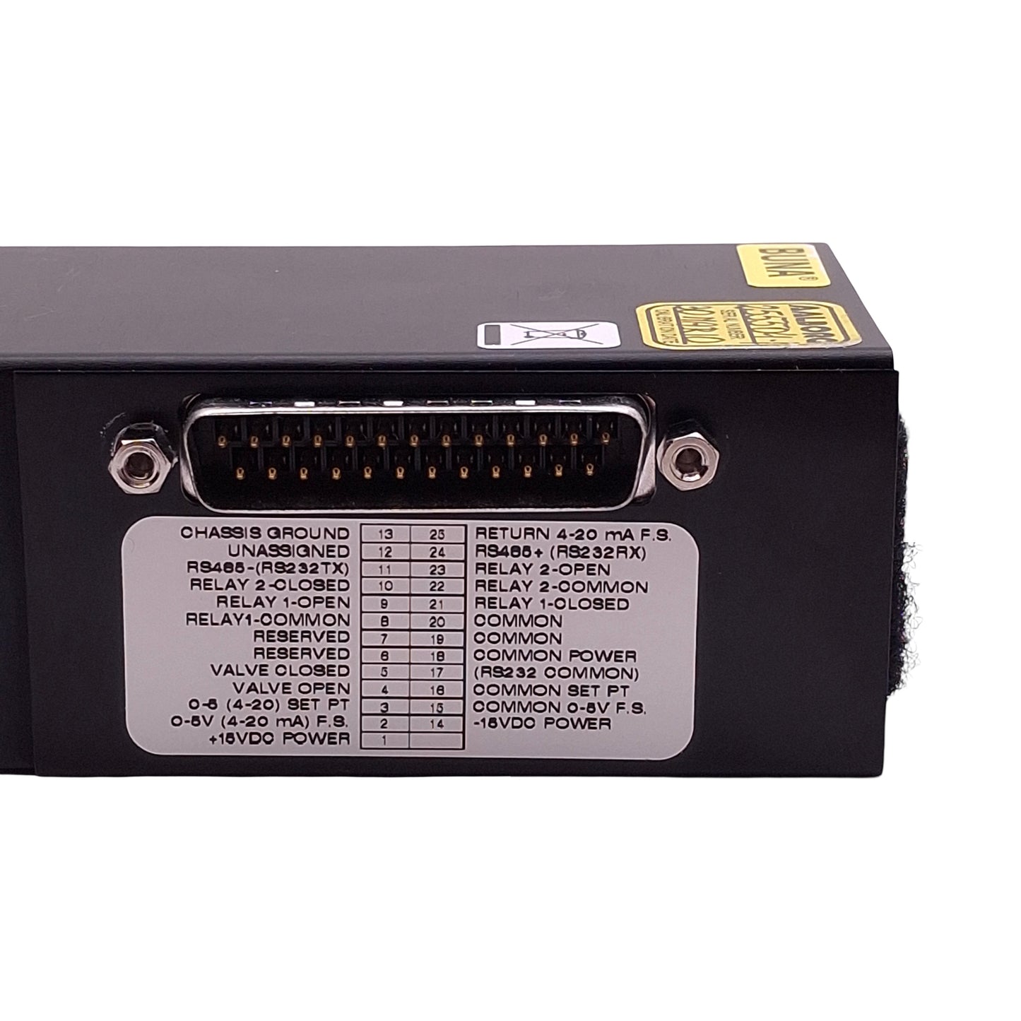 Used Aalborg DFCS-011156 DFC26 Mass Flow Controller 0-100mL/min, 1000psi, RS232 15VDC