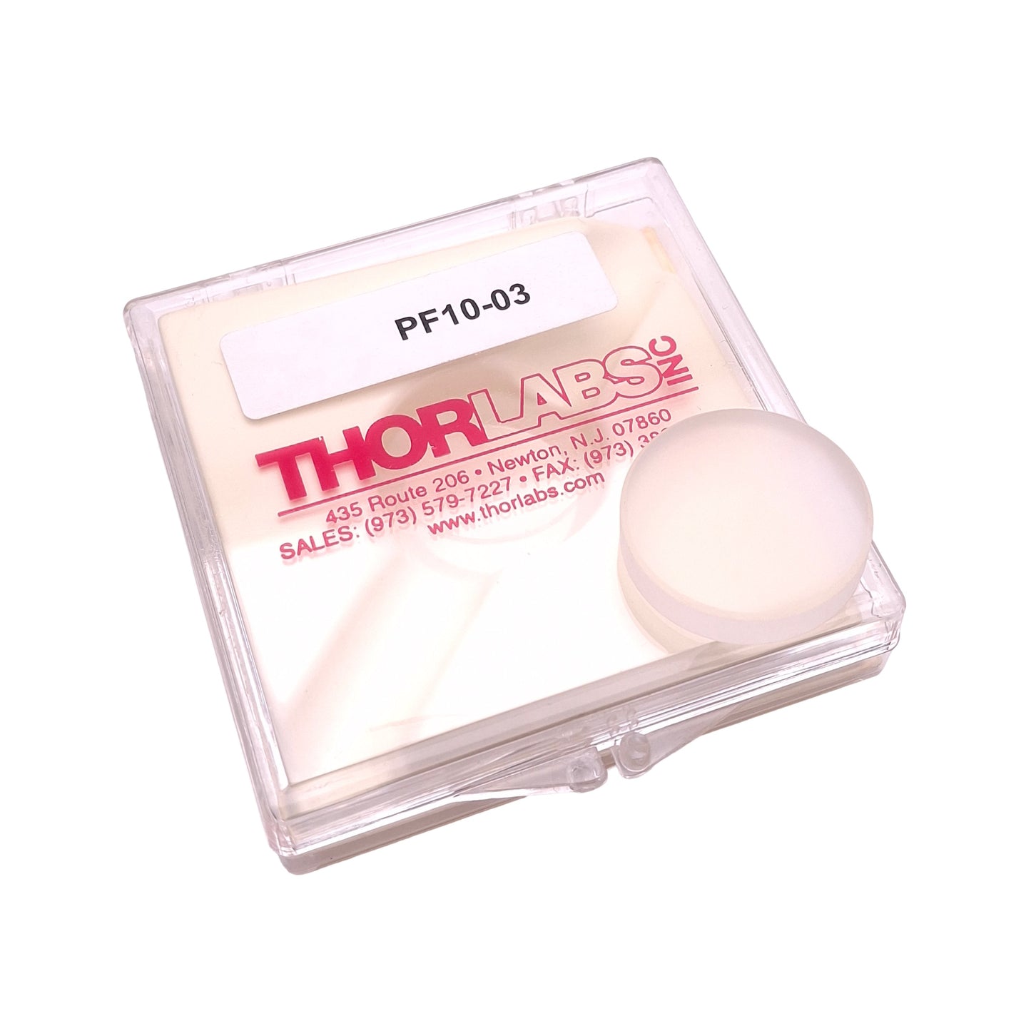 Used Thorlabs PF10-03 Fused Silica Mirror Blank, ø25.4mm OD, 6mm ± 0.2mm Thick