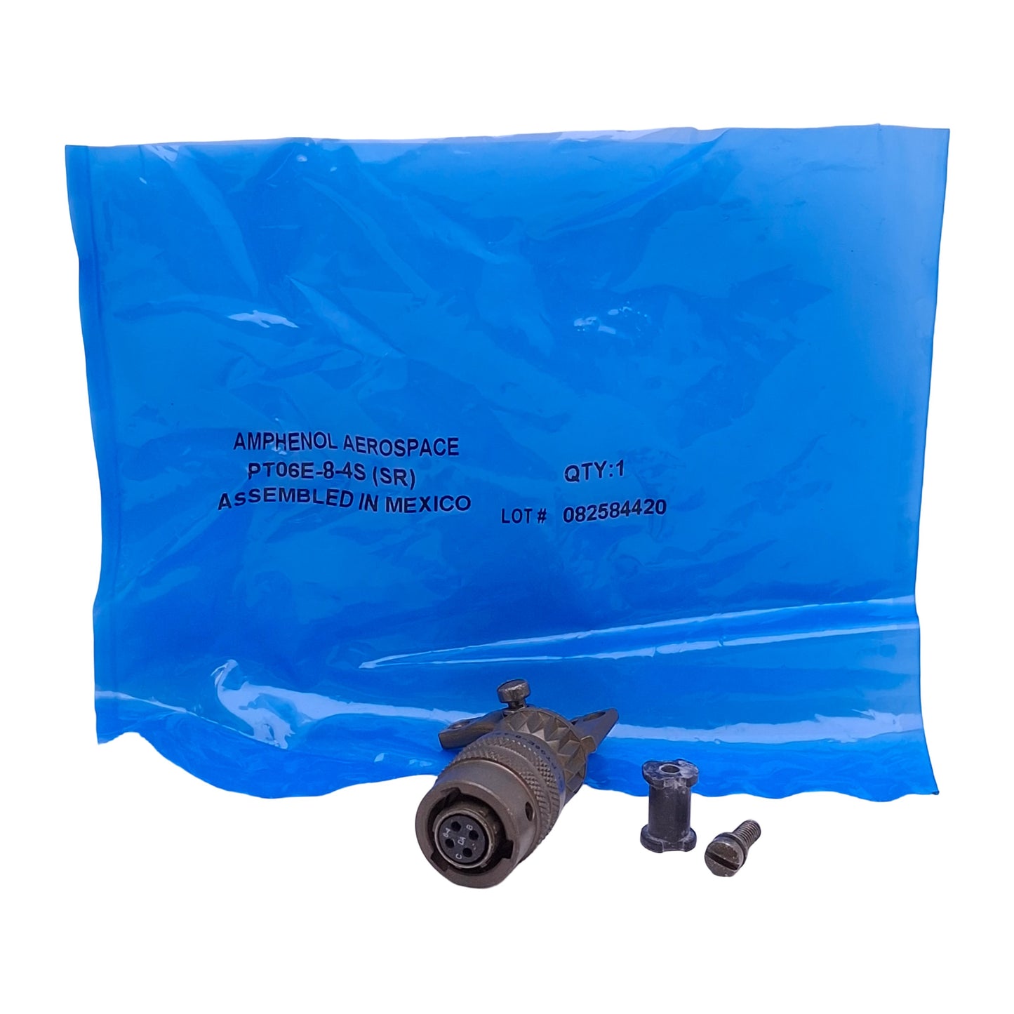 New Amphenol Aerospace PT06E-8-4S-SR Connector, 4-Pin Size 8-4 MIL-DTL-26482 Female