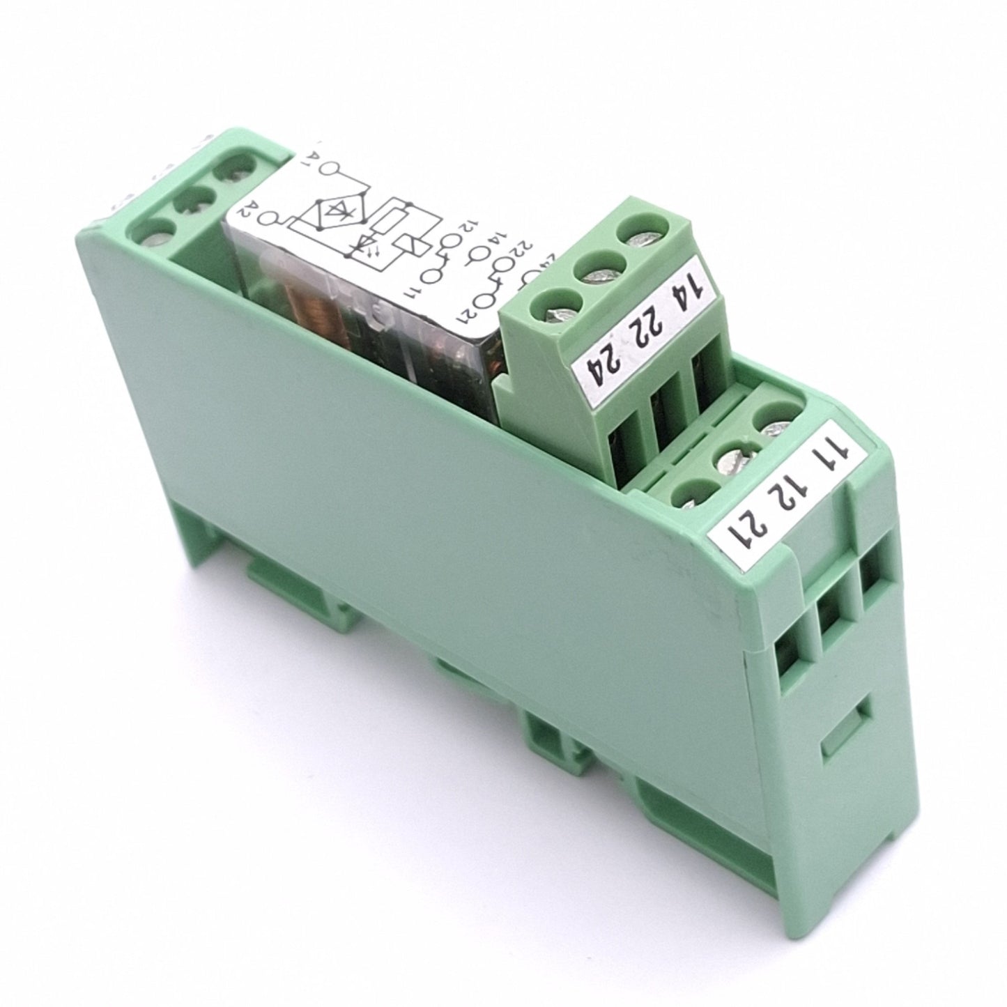 Used Phoenix Contact 2940391 Relay Module, DPDT, 250V 5A Max, 24VAC/DC Coil