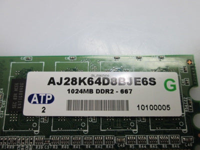 Used ATP Electronics AJ28K64D8BJE6S RAM Memory Module 1024MB DDR2 667MHz