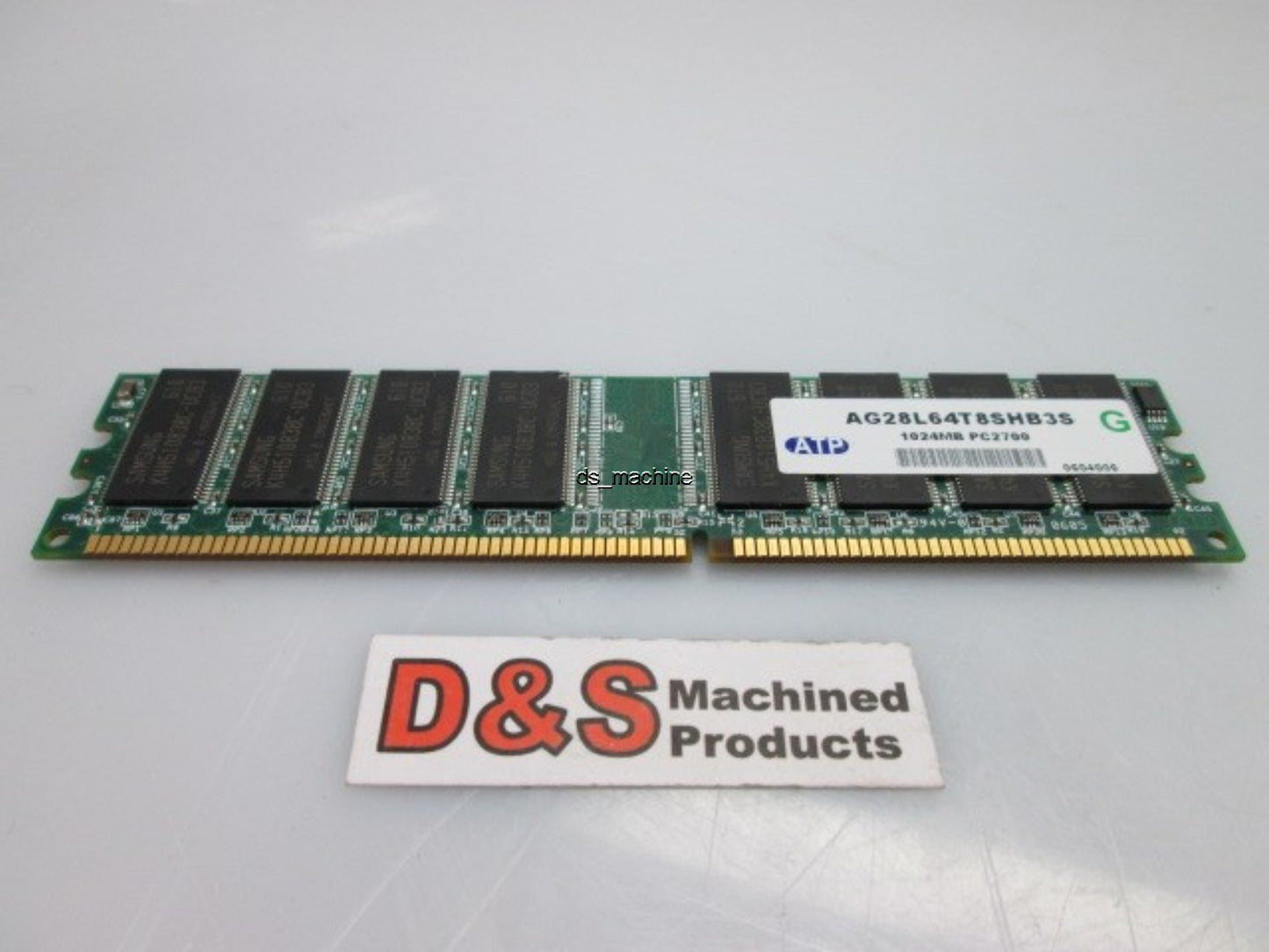 Used ATP Electronics AG28L64T8SHB3S RAM Memory Module 1024MB PC2700 1GB DIMM 184-Pin