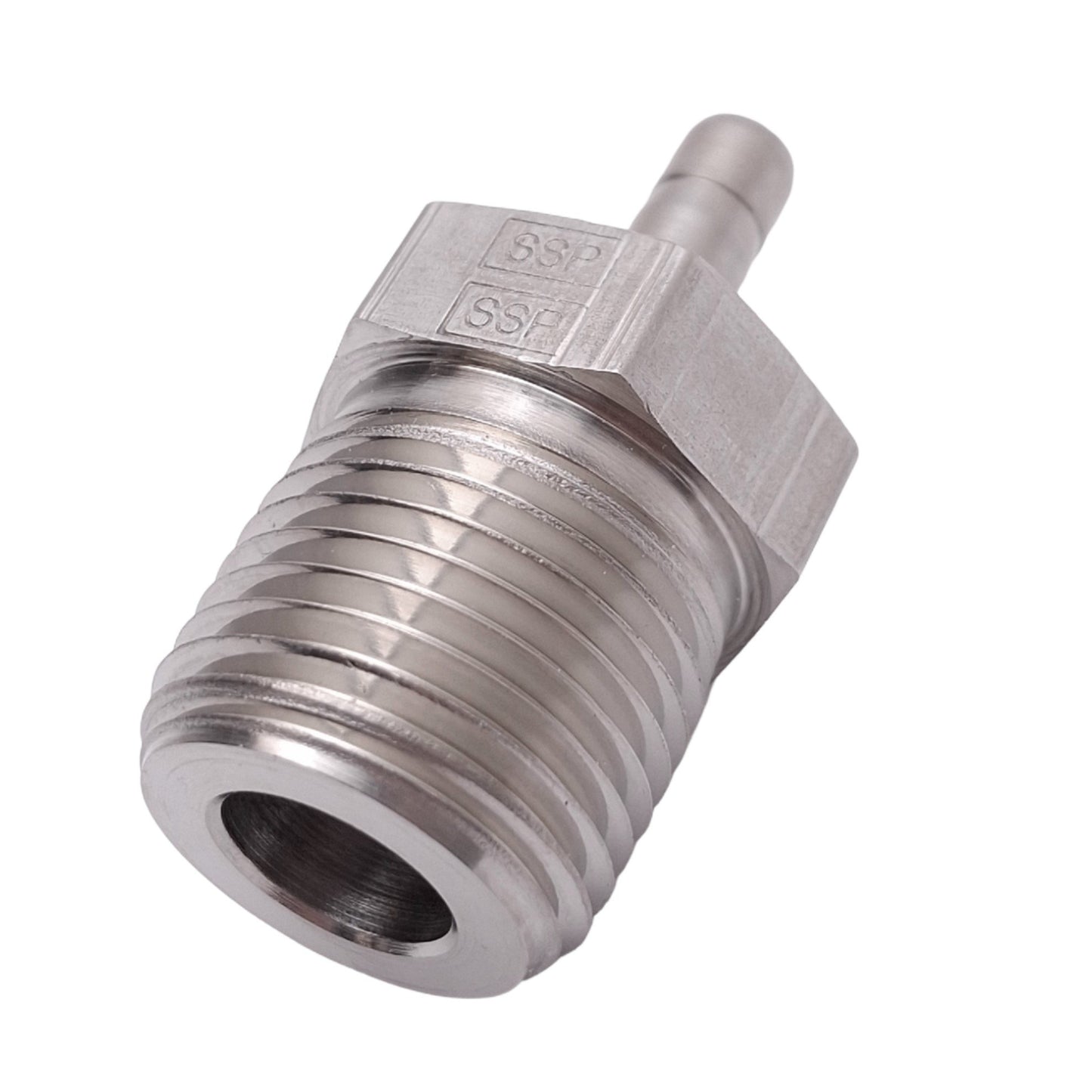 New Parker 4MA8N-316 A-LOK Tube Adapter Fitting, 1/4in OD to 1/2in NPT, 4000psi