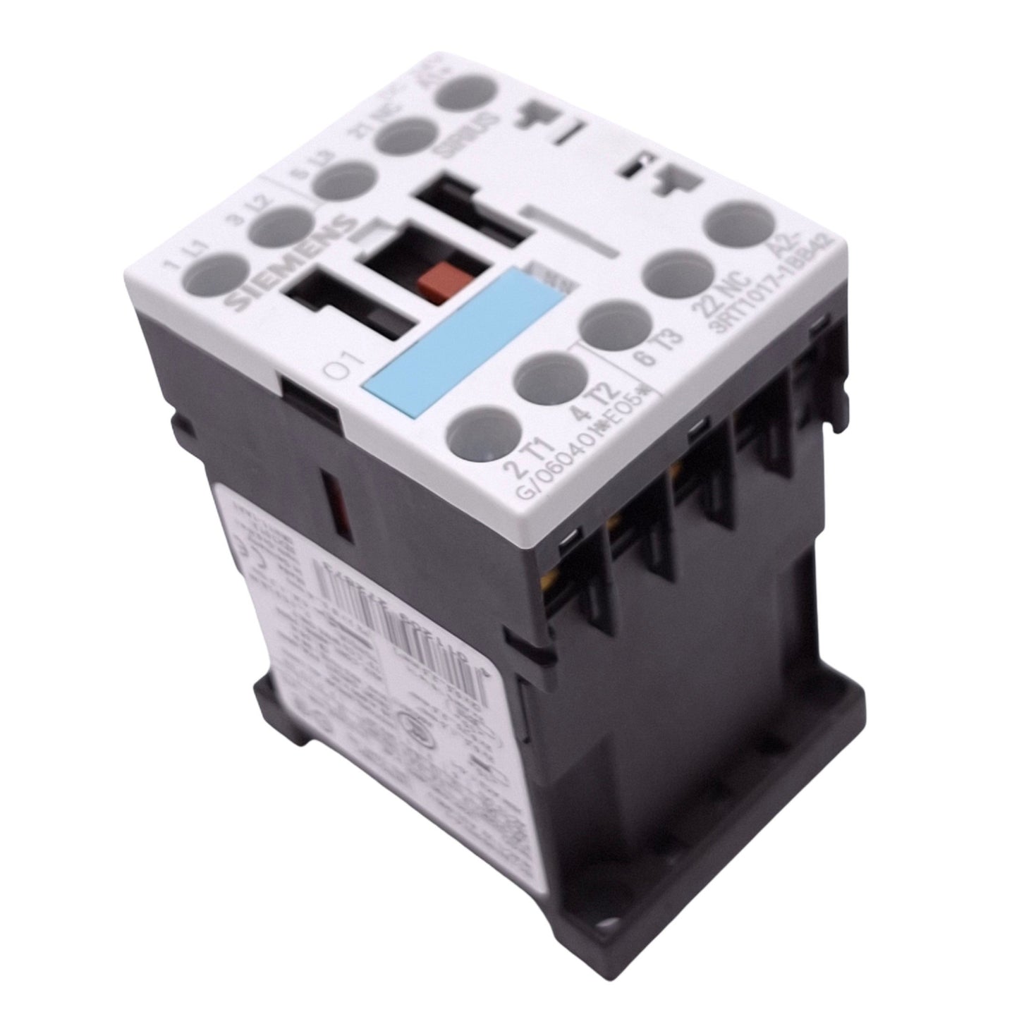 Used Siemens 3RT1017-1BB42 Contactor, 3-Pole, 1NC Aux, 400VAC 12A Max, 24VDC Coil