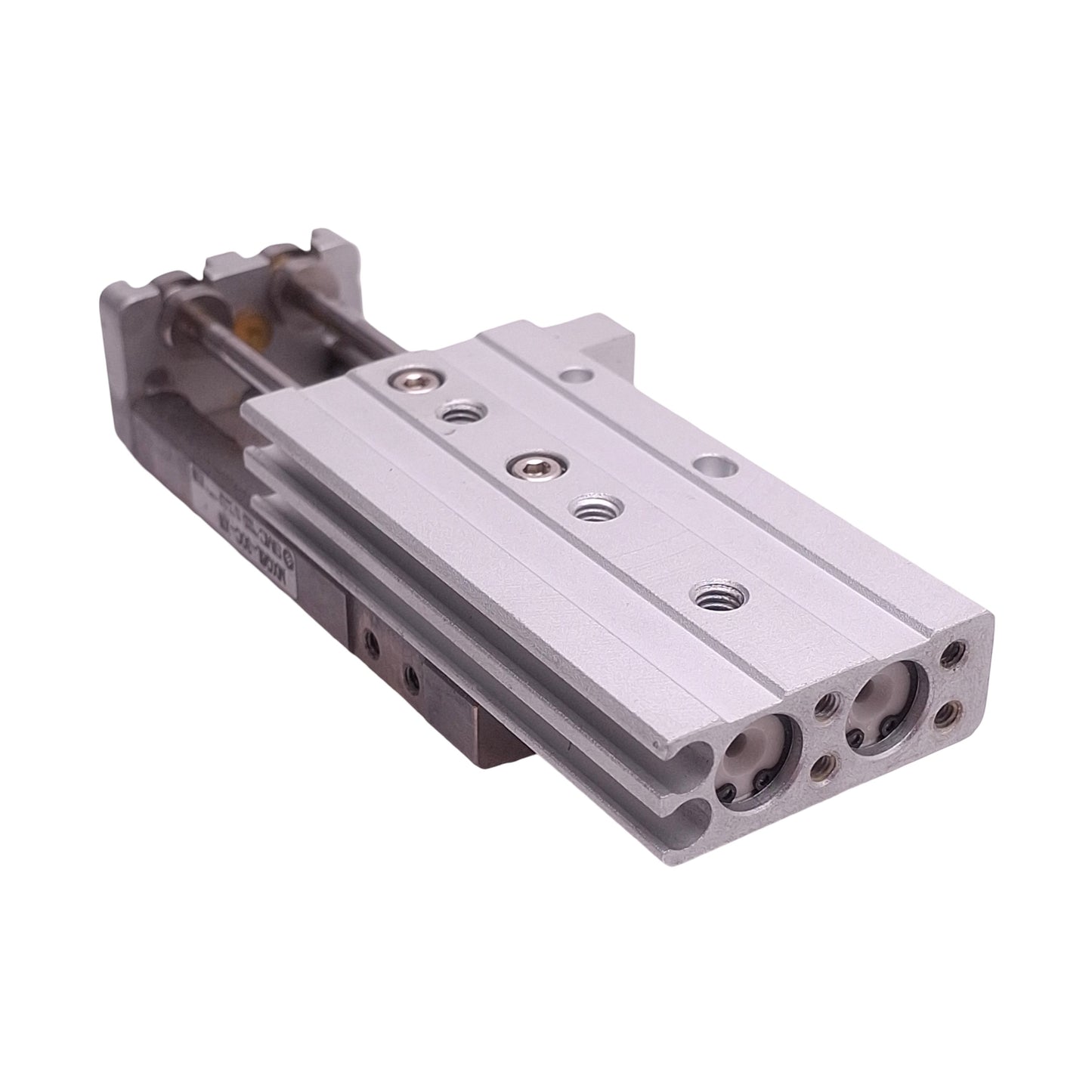 Used SMC MXQ6L-30C-X11 Pneumatic Slide Table, ø6mm Bore, 30mm Stroke, 0.15-0.7MPa, M5