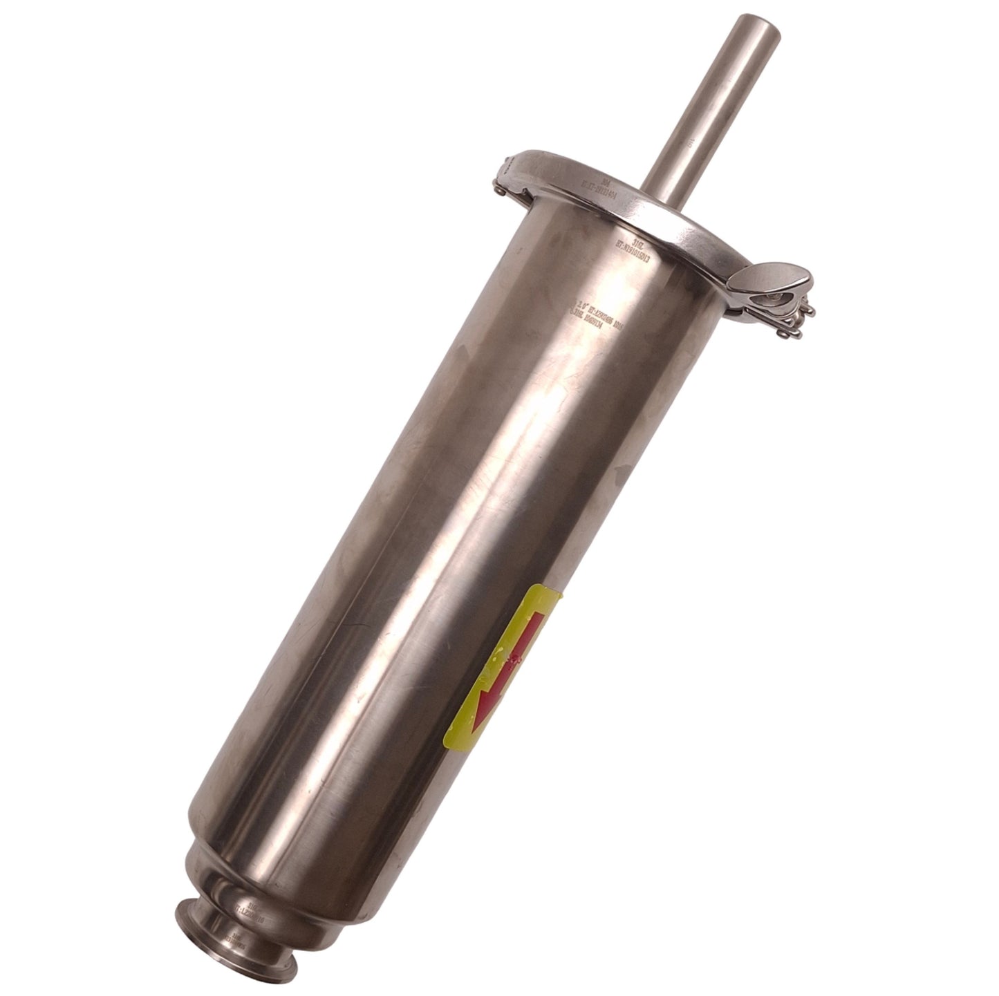 Used Glacier Tanks STR-SIDE-R200 Side Inlet Strainer 2" Sanitary, 19.5in Length