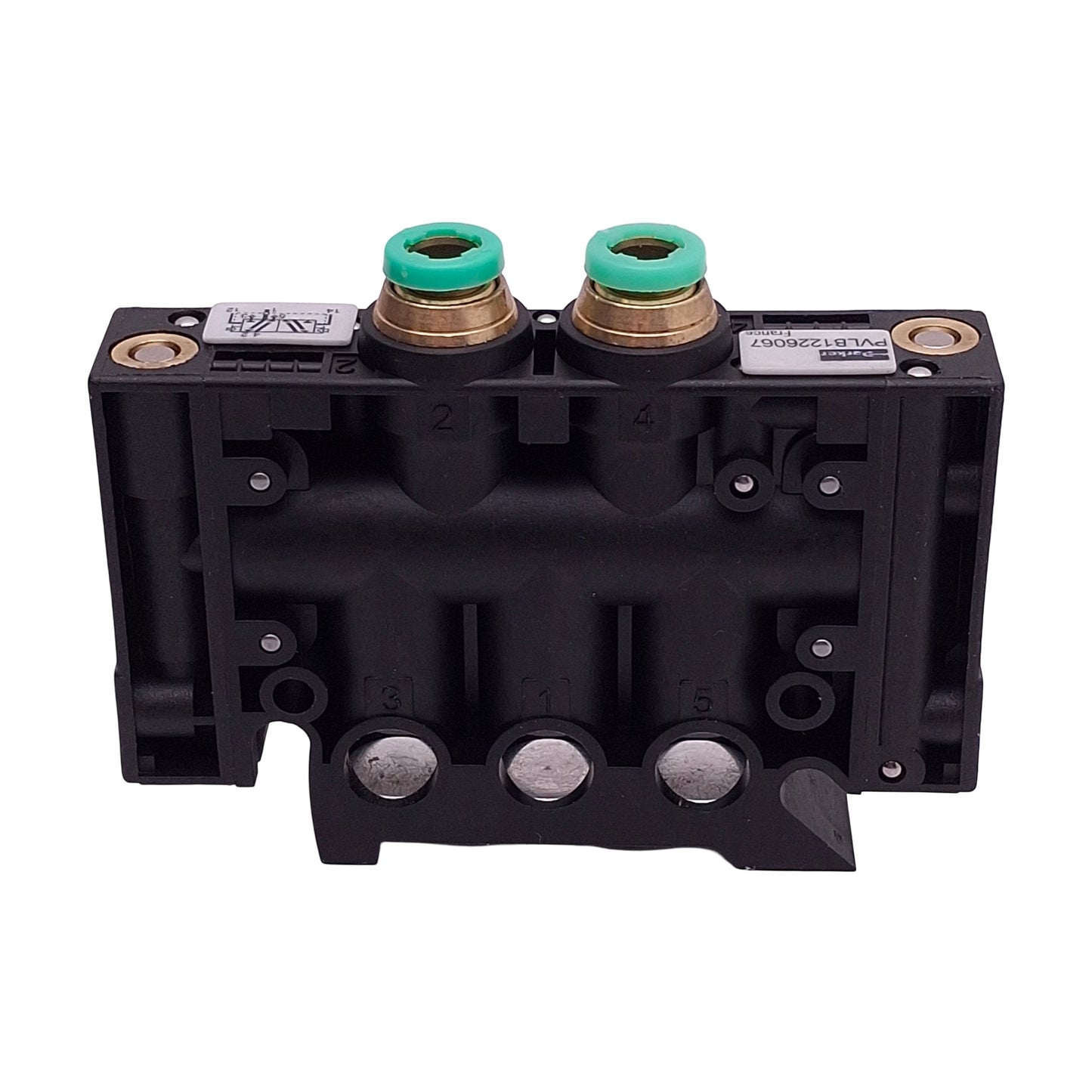 New Parker PVL-B1226067 Inline Valve Module, 5/2-Way Double Acting, ø1/4in Push-In