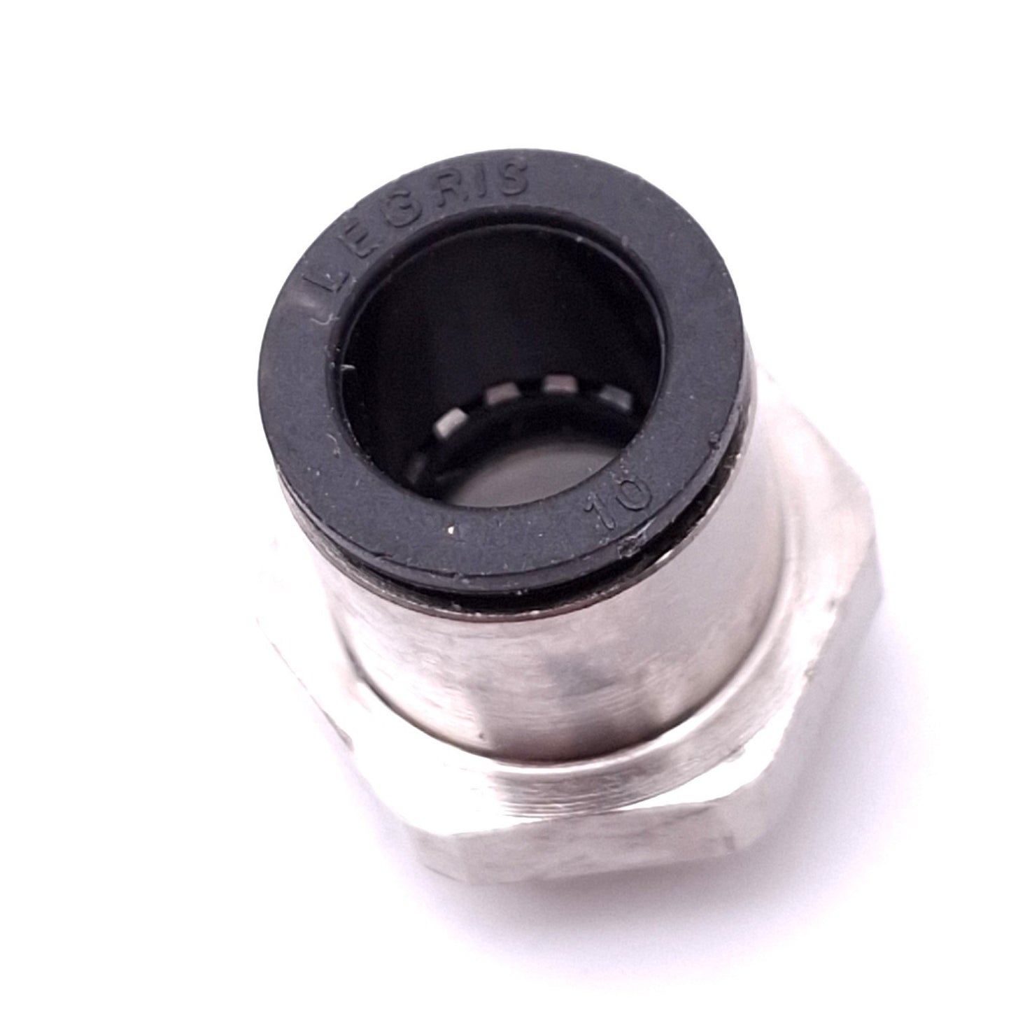 New Parker 3101 10 17 LF 3000 Pneumatic Fitting, 3/8in Male BSPP to 10mm P2C, 290psi