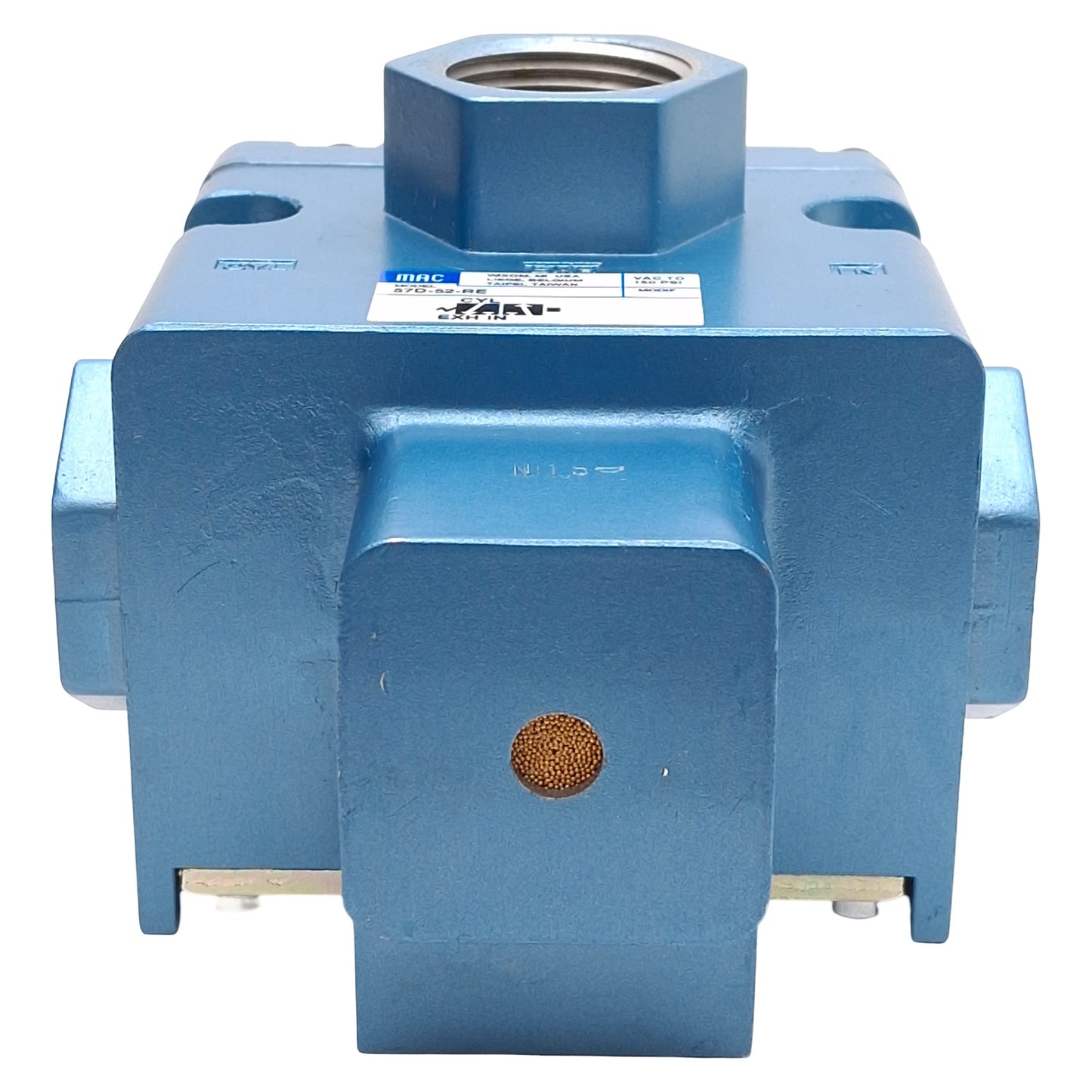 New – Open box Mac 57D-52-RE Balance Spool Valve, 3/2-Way NC, Vac~150psi, 3/4in & 1in NPTF