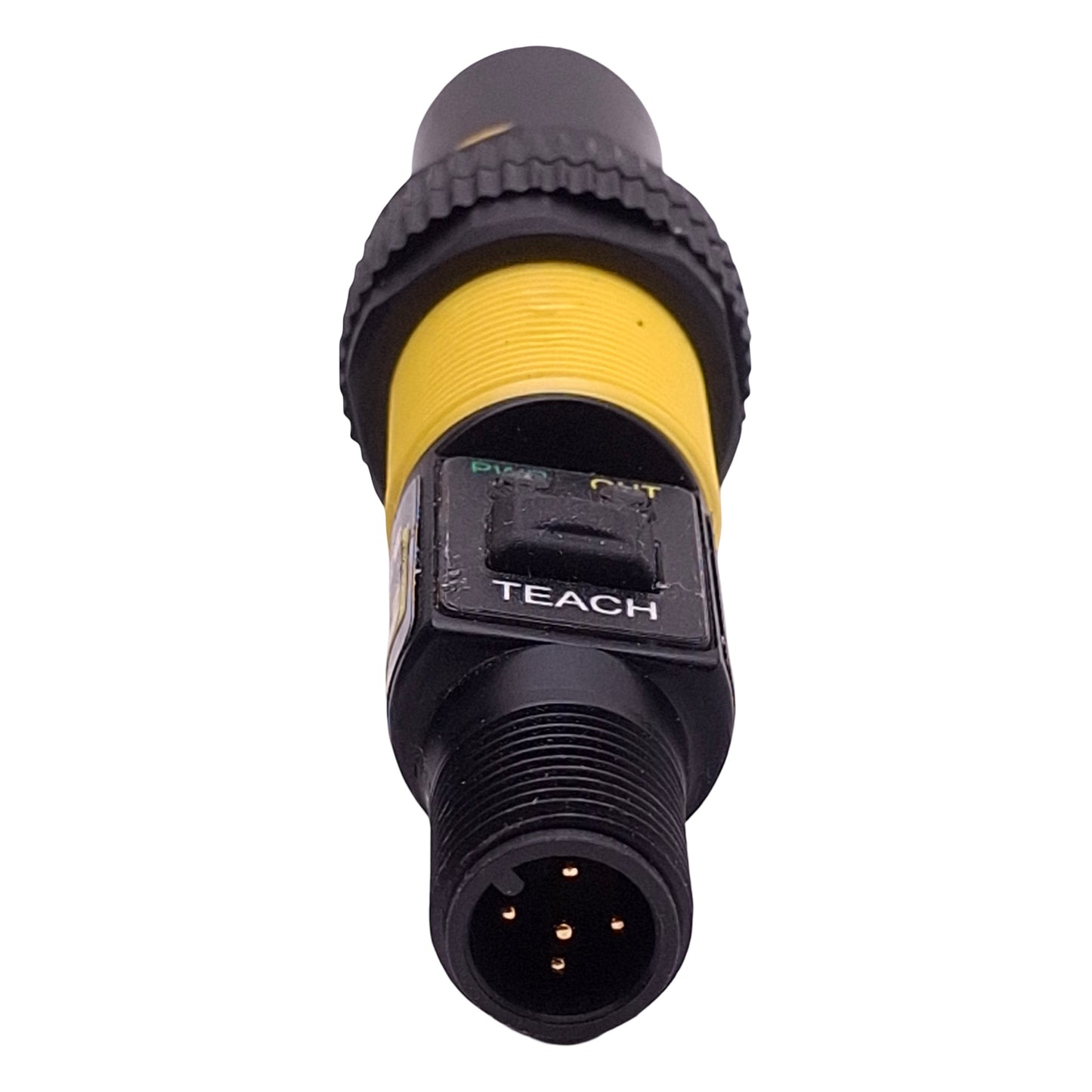 Used Banner S18UIARQ Ultrasonic Sensor, 30-300mm Range, 10-30VDC, 4-20mA, 5-Pin M12