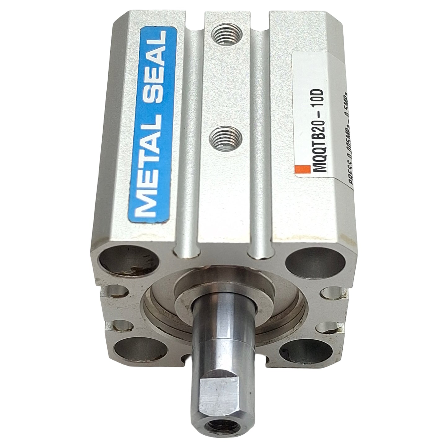 Used SMC MQQTB20-10D Low Friction Compact Cylinder ø20mm Bore 10mm Stroke, M5, 0.5MPa