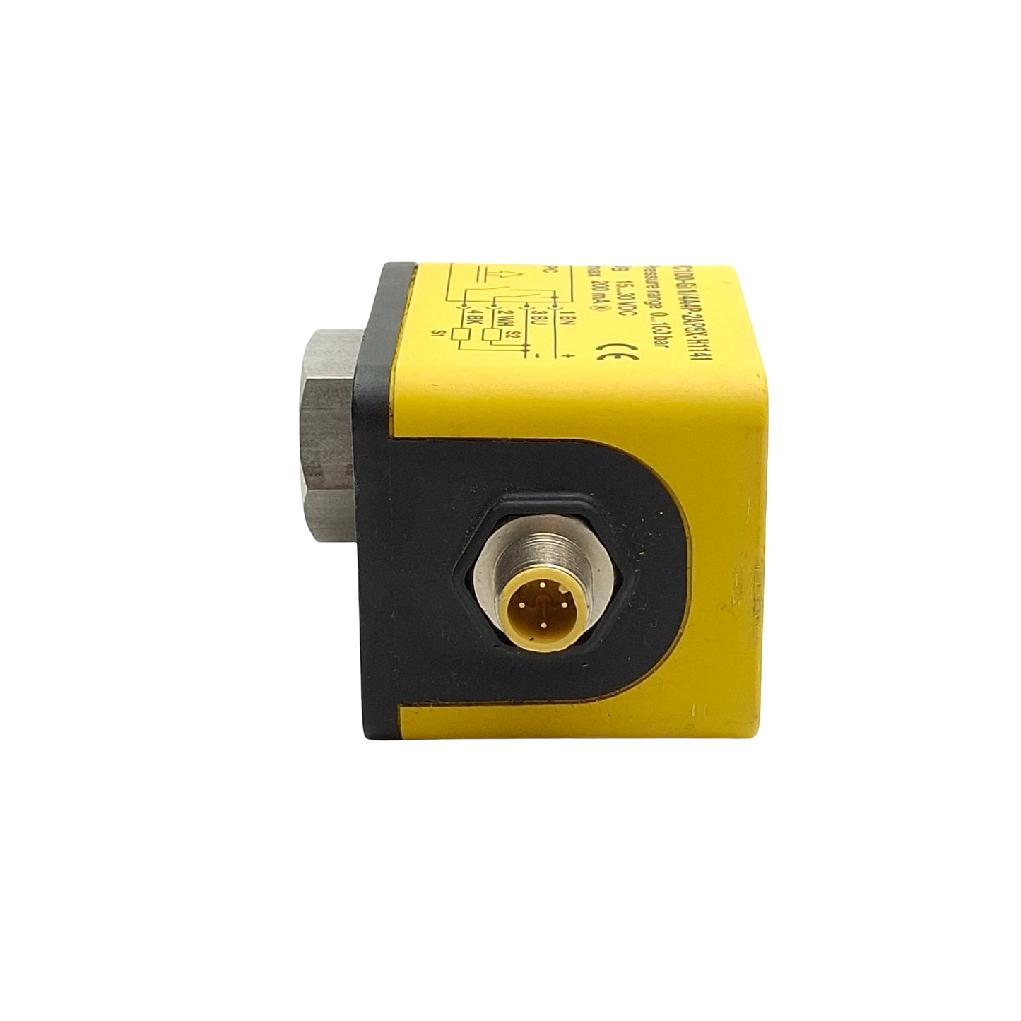 Used Turck PC100-Gi1/4A4P-2AP8X-H1141 Pressure Transmitter, 0-100bar, 15-30VDC, 200mA