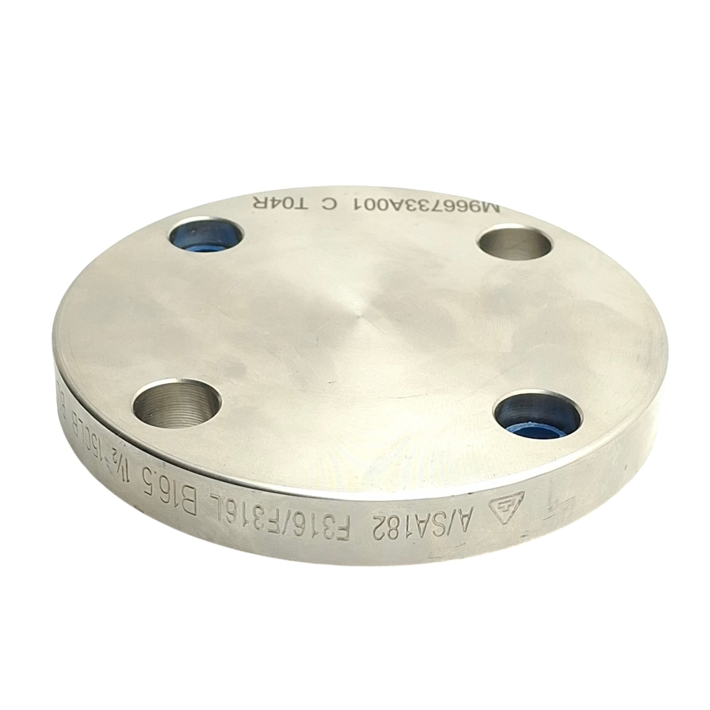 Used ASC S1016BL014N SCI Stainless Steel Flange, #150 Blind Raised Face, 1-1/2in Size