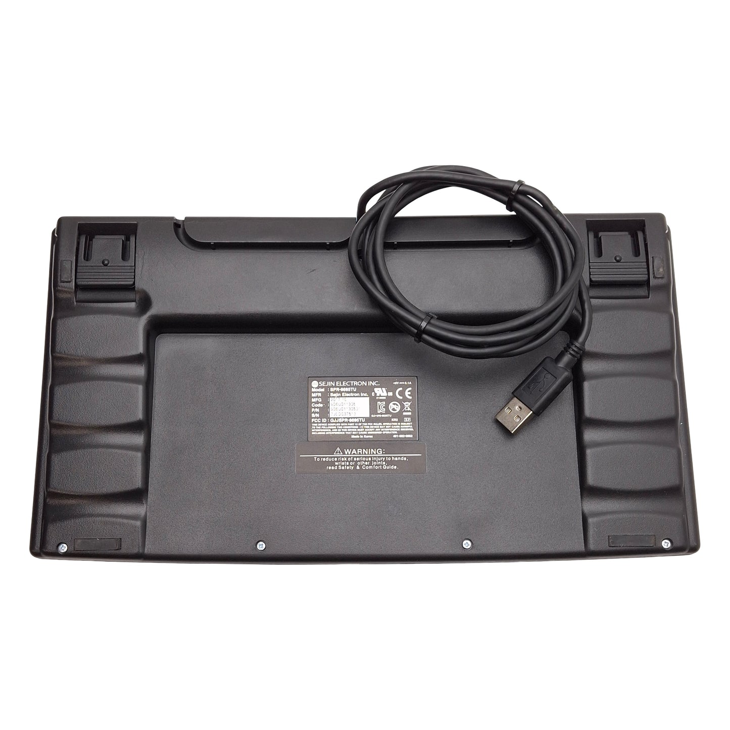 Used Sejin SPR-8695TU Compact Trackball Mini Keyboard, 86 Key, USB, English/Korean