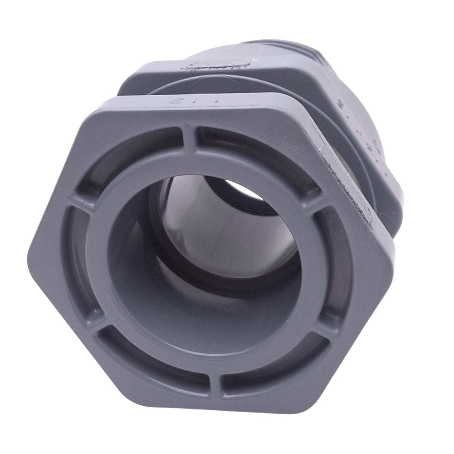 New Hayward BFA2015CES CPVC Bulkhead Fitting, 1-1/2in NPT, 4in Length, 150psi Max