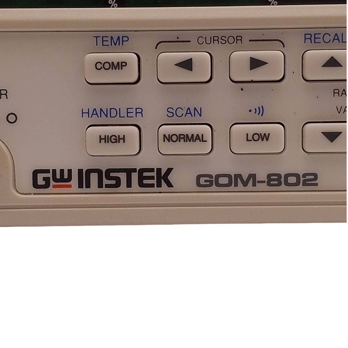 Used GWinstek GOM-802 D.C. Milli-Ohm Meter 100-230VAC, 27VA Max, 30,000 Counts