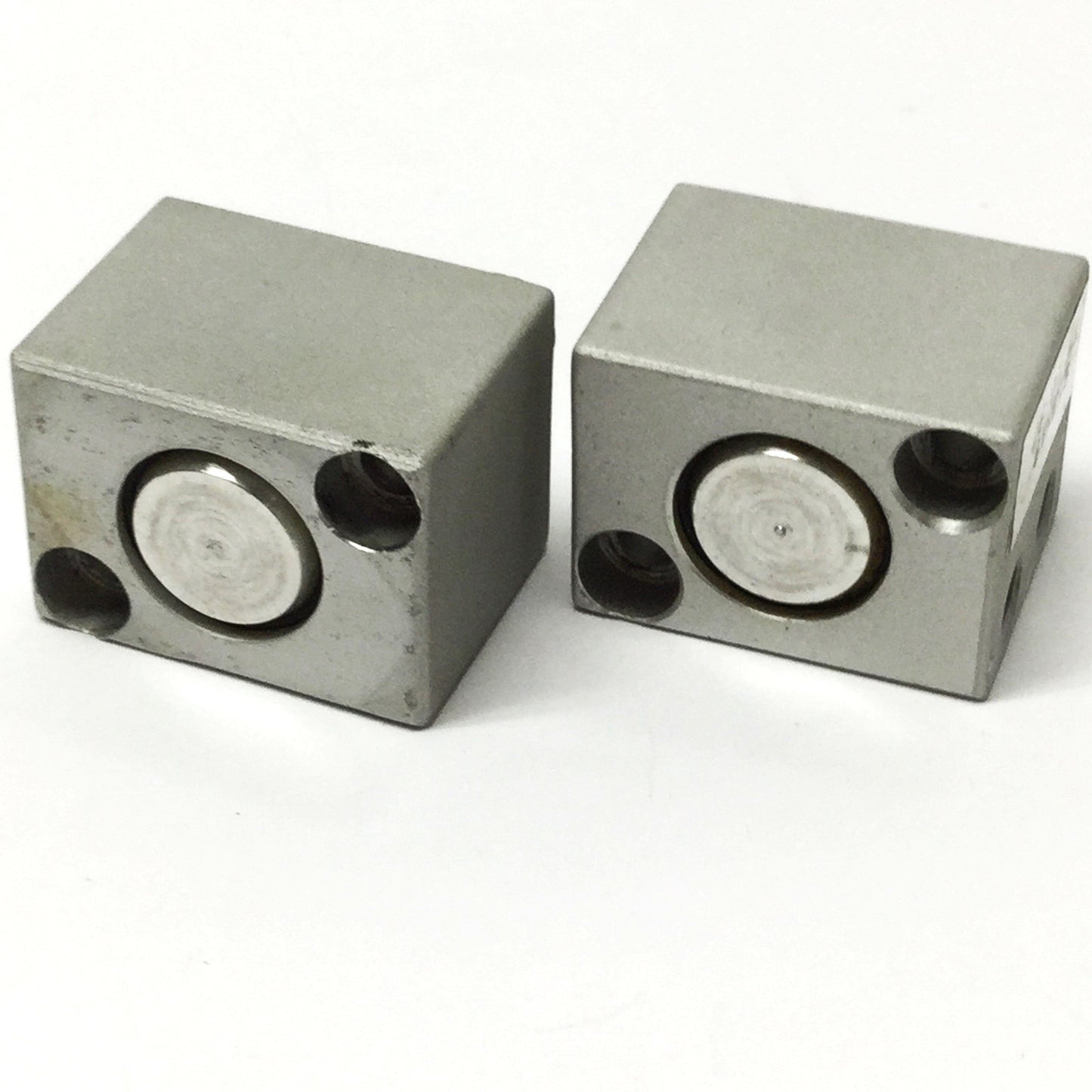 Used Lot of 2 Compact Air S12X18 Pneumatic Cylinders ⌀1/2" Bore, 1/8" Stroke, 125psi