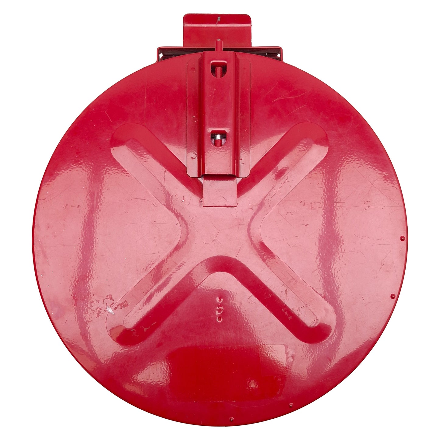 Used Justrite 27605 Dip Tank For Parts Cleaning, 5 Gallon, Steel, Manual Cover