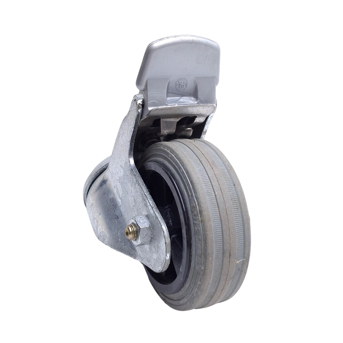 Used Lot of 3 Blickle LKRA-VPP 80K-FISG Swivel Casters, ø80mm x 25mm Wheel, Synthetic