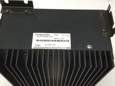 Used Parker SX83-93 SX6-DRIVE Compumotor Stepper Motor Drive, 2-Phase Hybrid, 120VAC